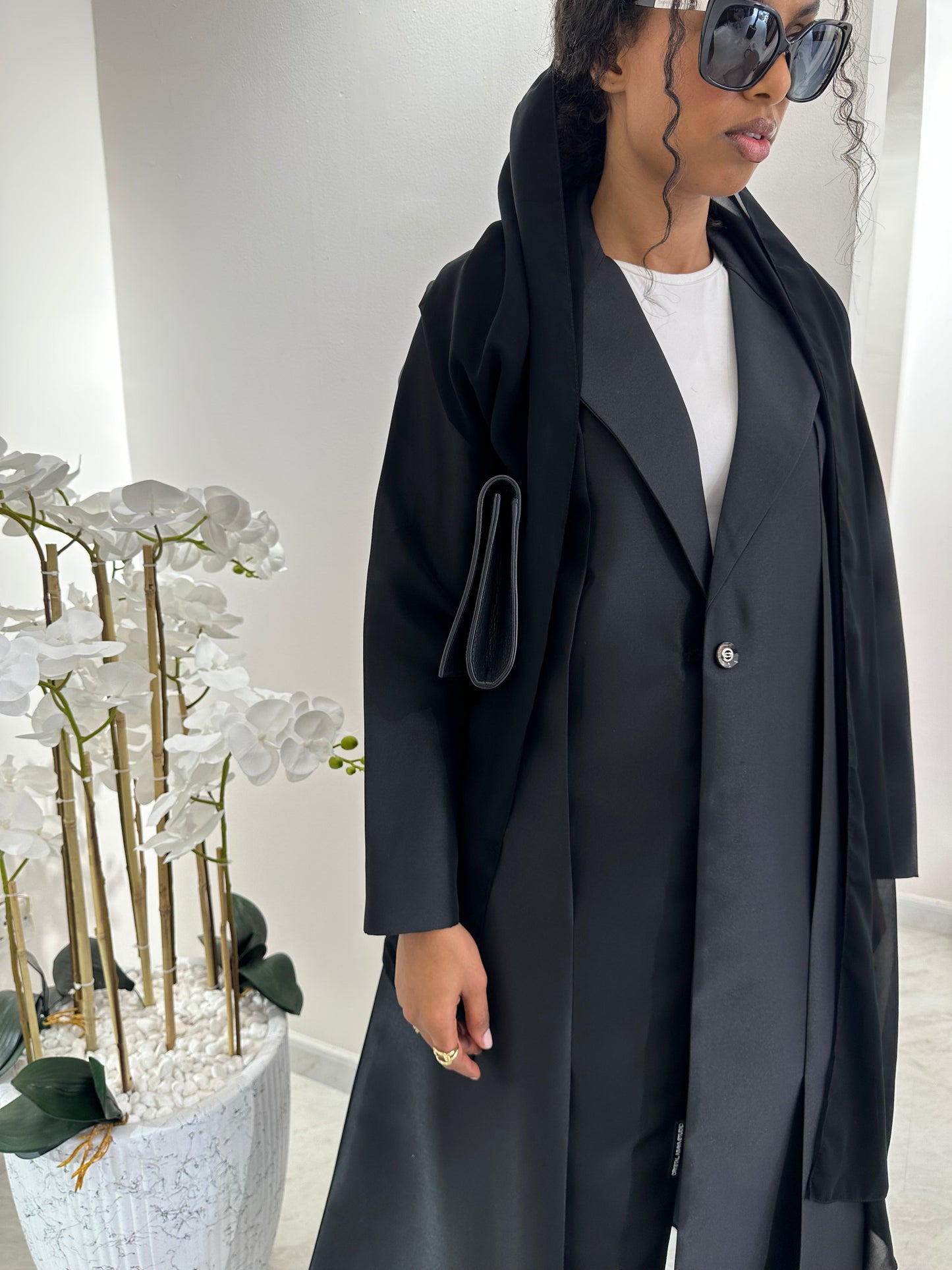 C RTW Black Summer Work Abaya 03