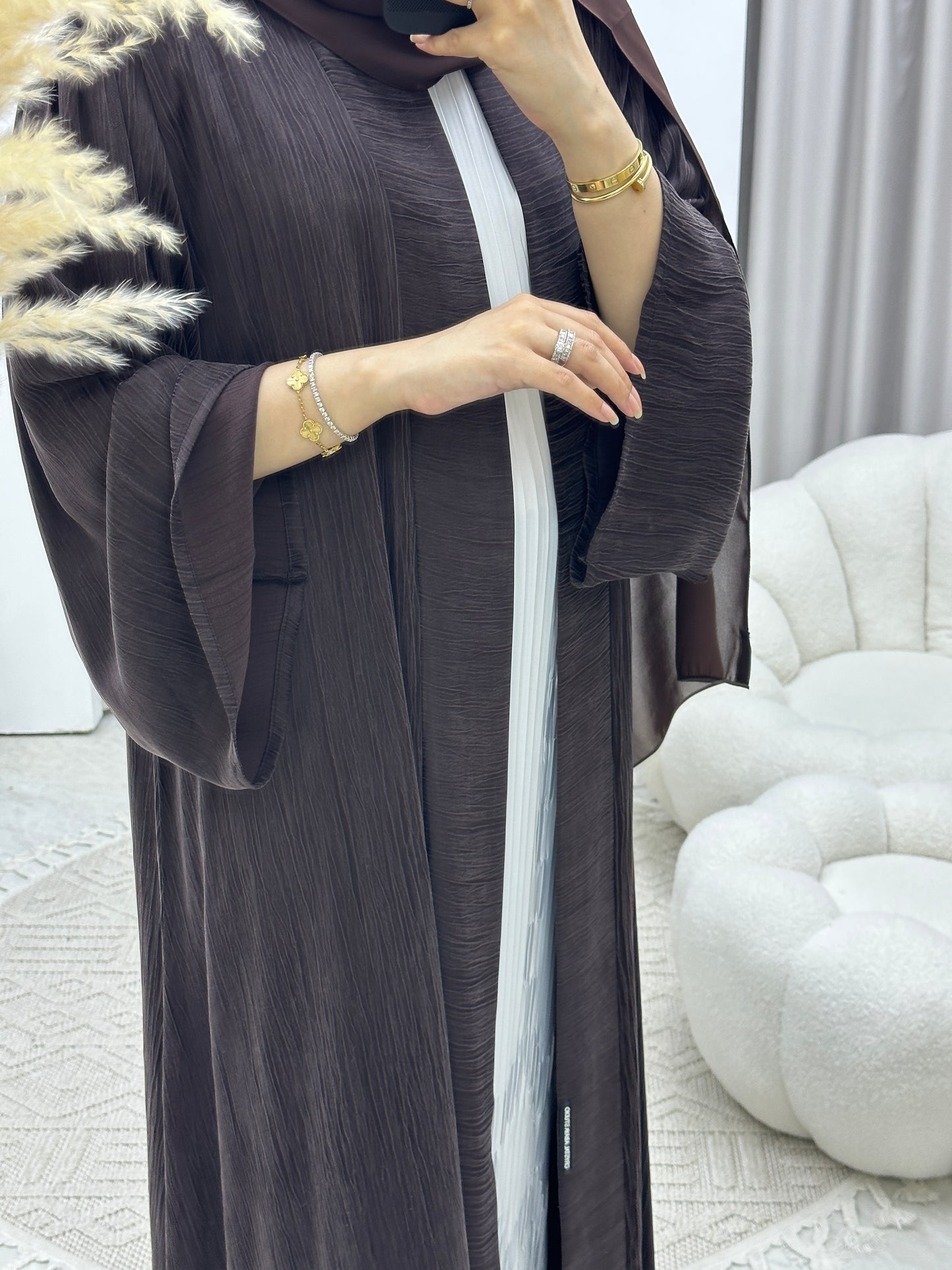 C Turkish Ramadan Brown Abaya