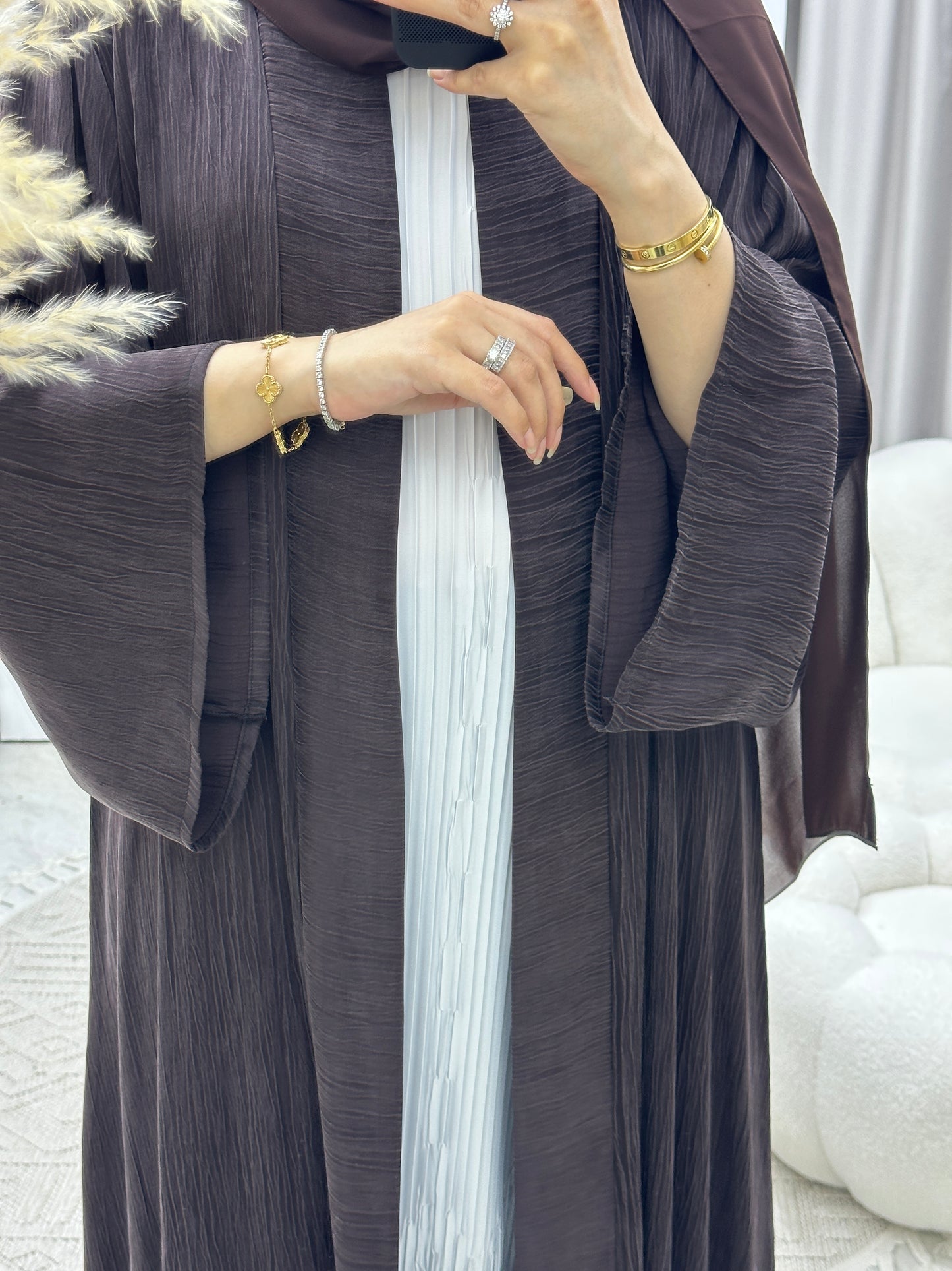 C RTW Turkish Ramadan Brown Abaya