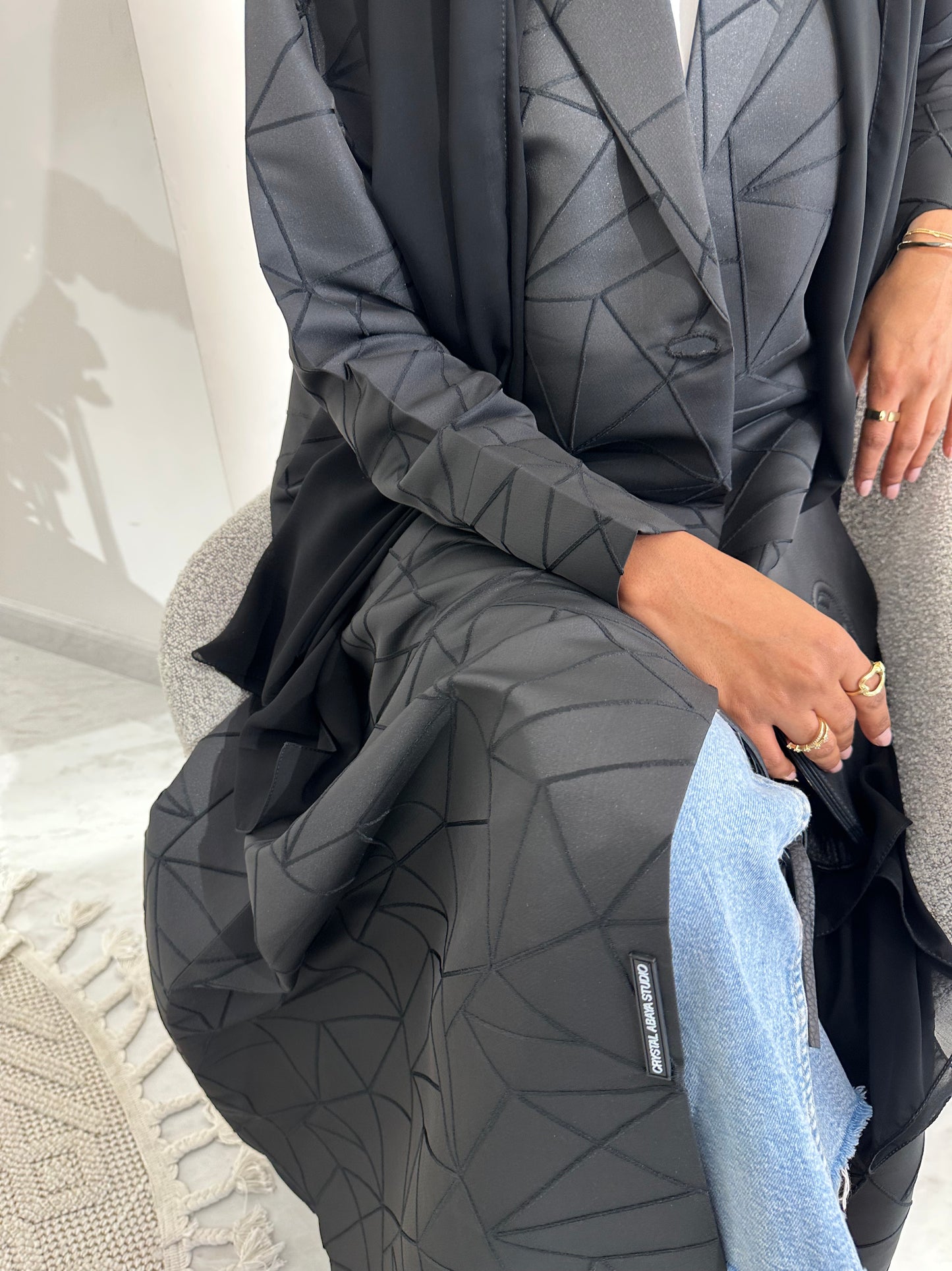 C RTW Black Summer Work Abaya 04