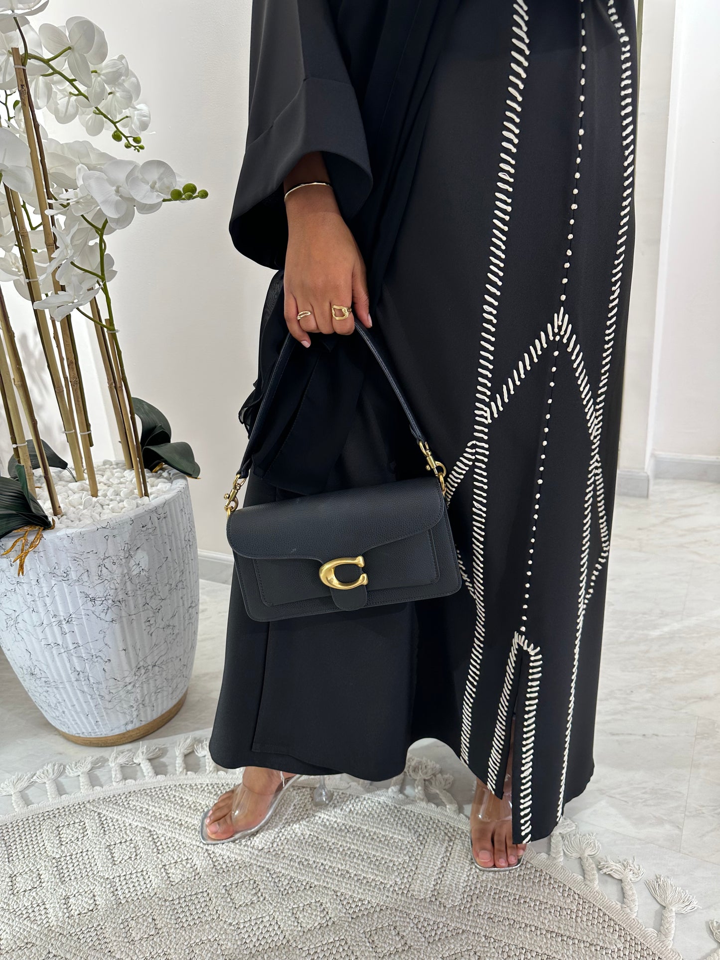 C Black Summer Work Abaya 09