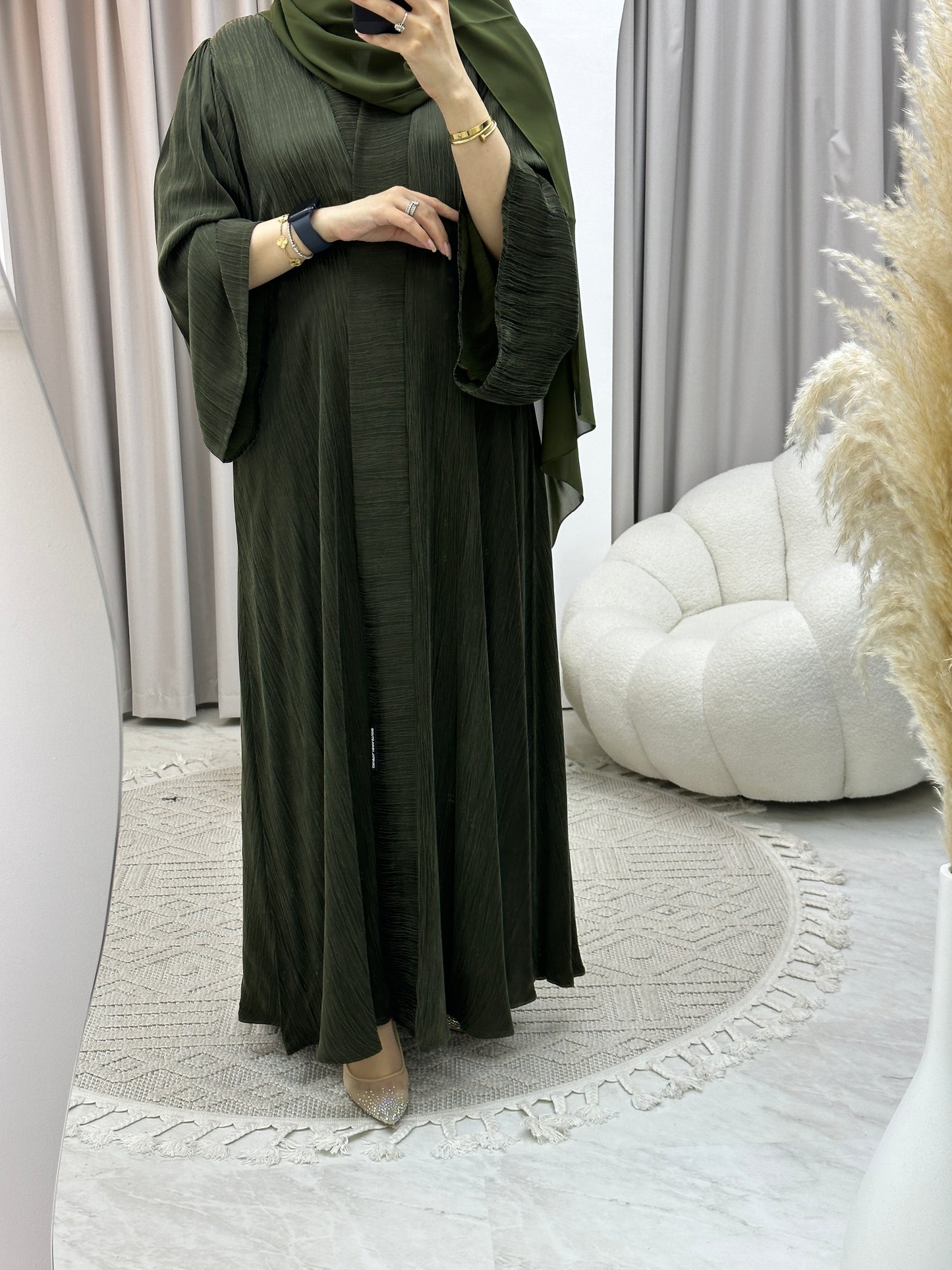 C RTW Turkish Ramadan Green Abaya