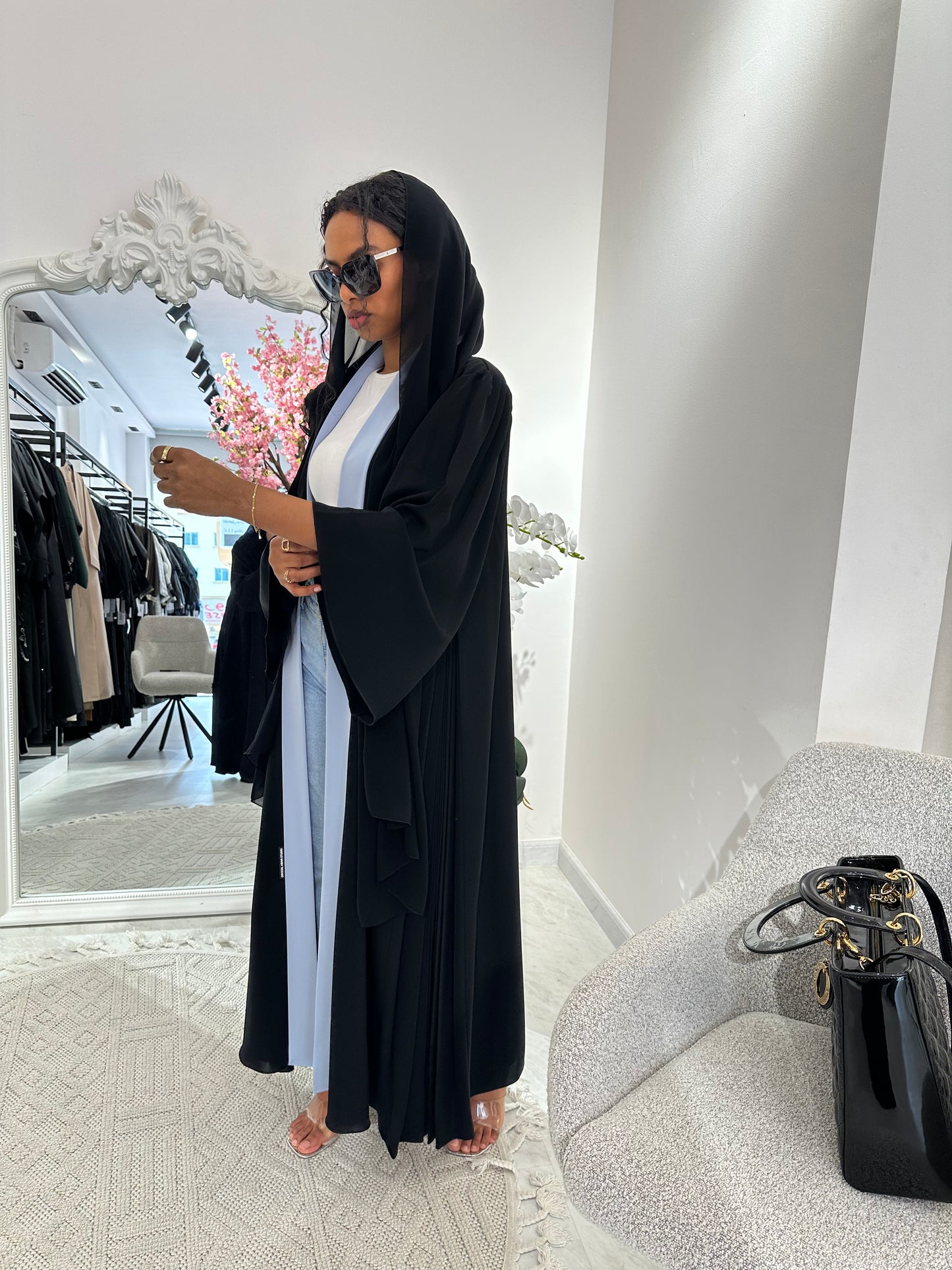 C Black Summer Work Abaya 12