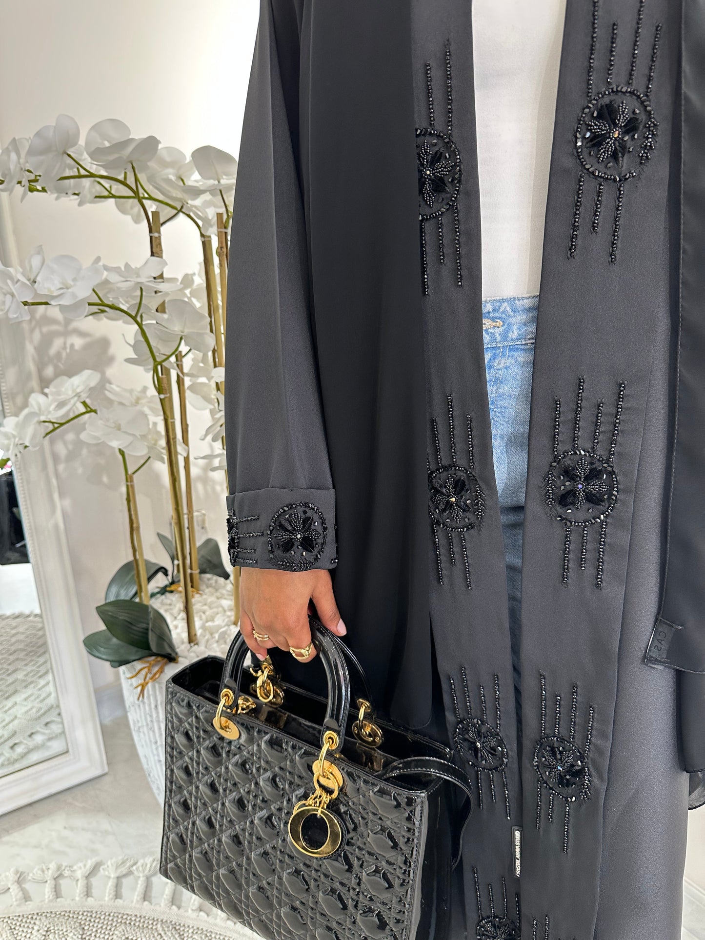 C RTW Black Summer Work Abaya 13