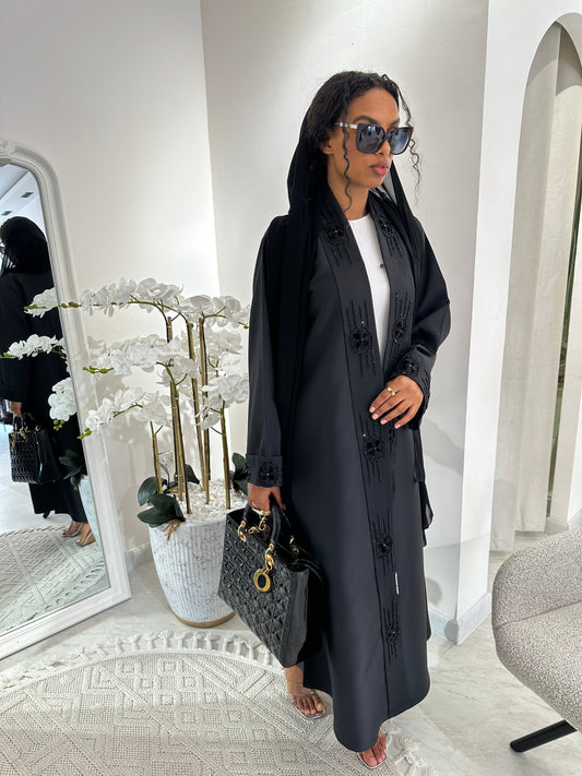 C RTW Black Summer Work Abaya 13