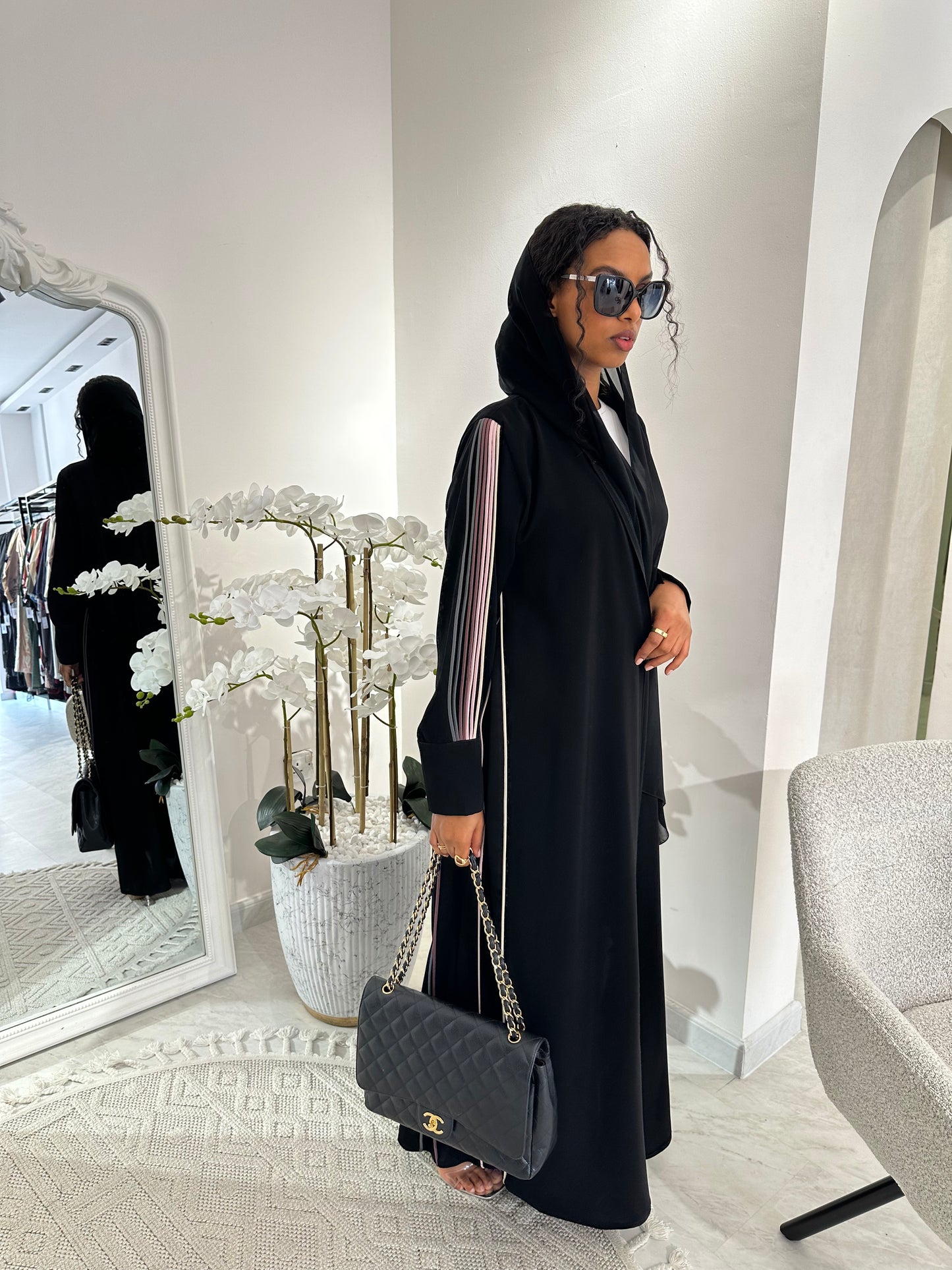 C Black Summer Work Abaya 16