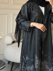 C 0863-01 Rose Gold Coat Abaya