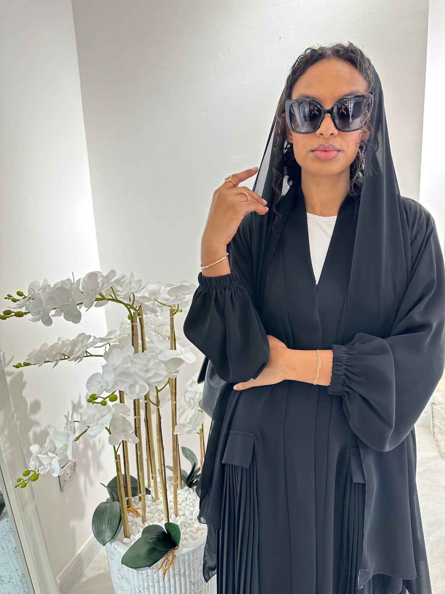 C Black Summer Work Abaya 18