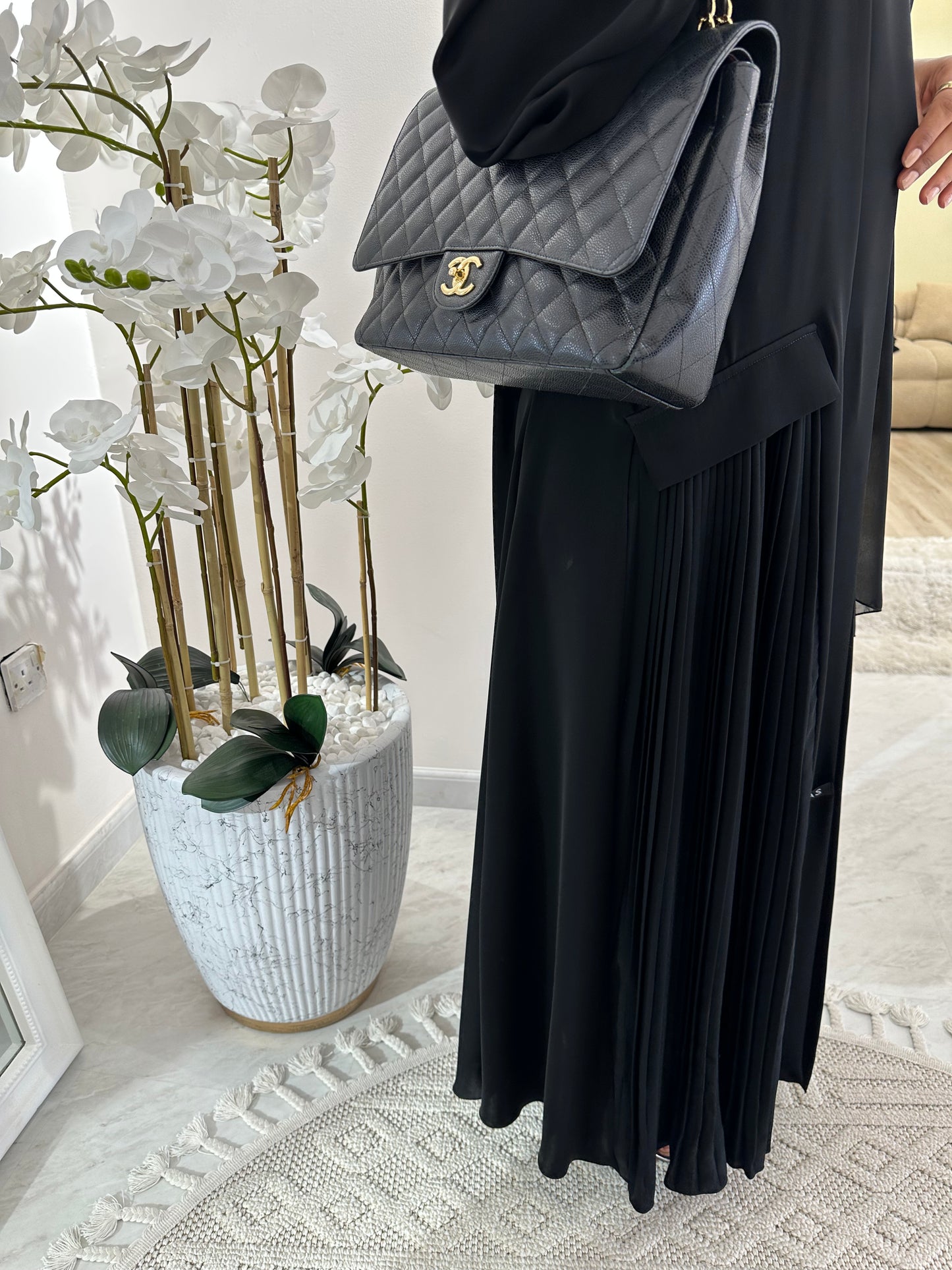 C Black Summer Work Abaya 18