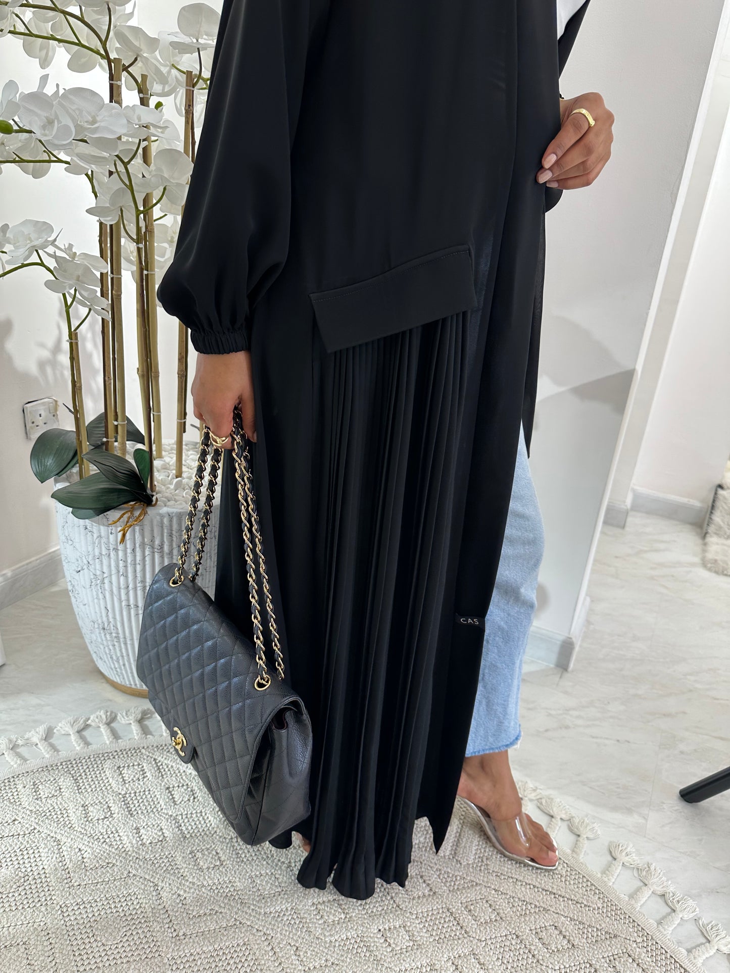 C Black Summer Work Abaya 18