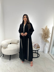 C 1315 Black Lace Abaya