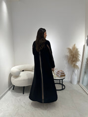 C 1315 Black Lace Abaya
