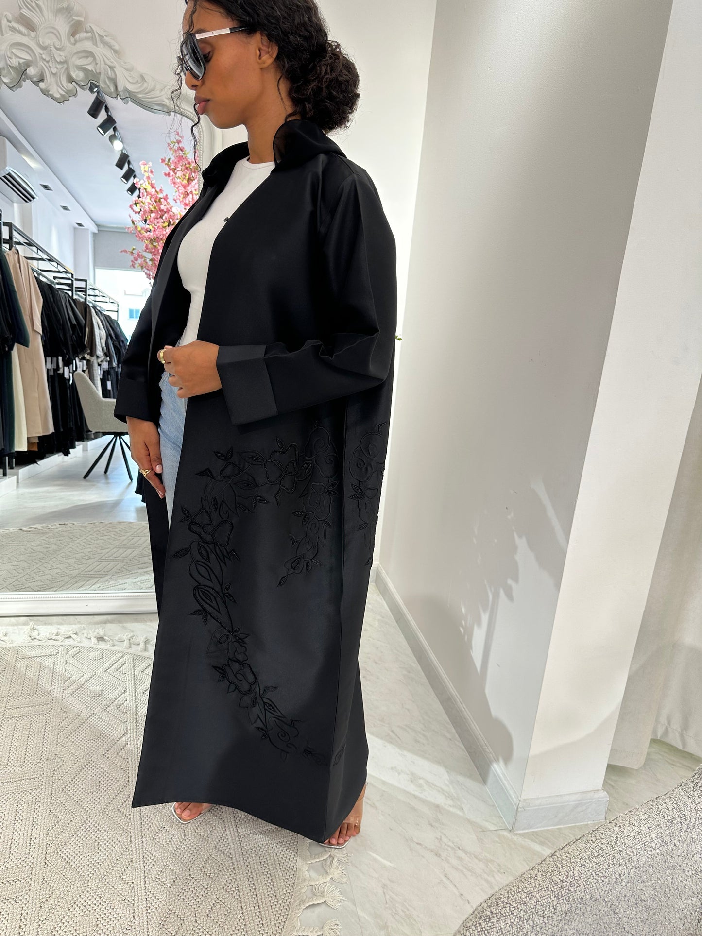 C RTW Black Summer Work Abaya 23