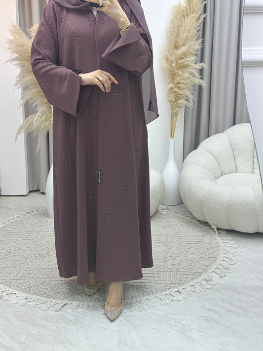 C Ramadan Purple Beads Eid Abaya