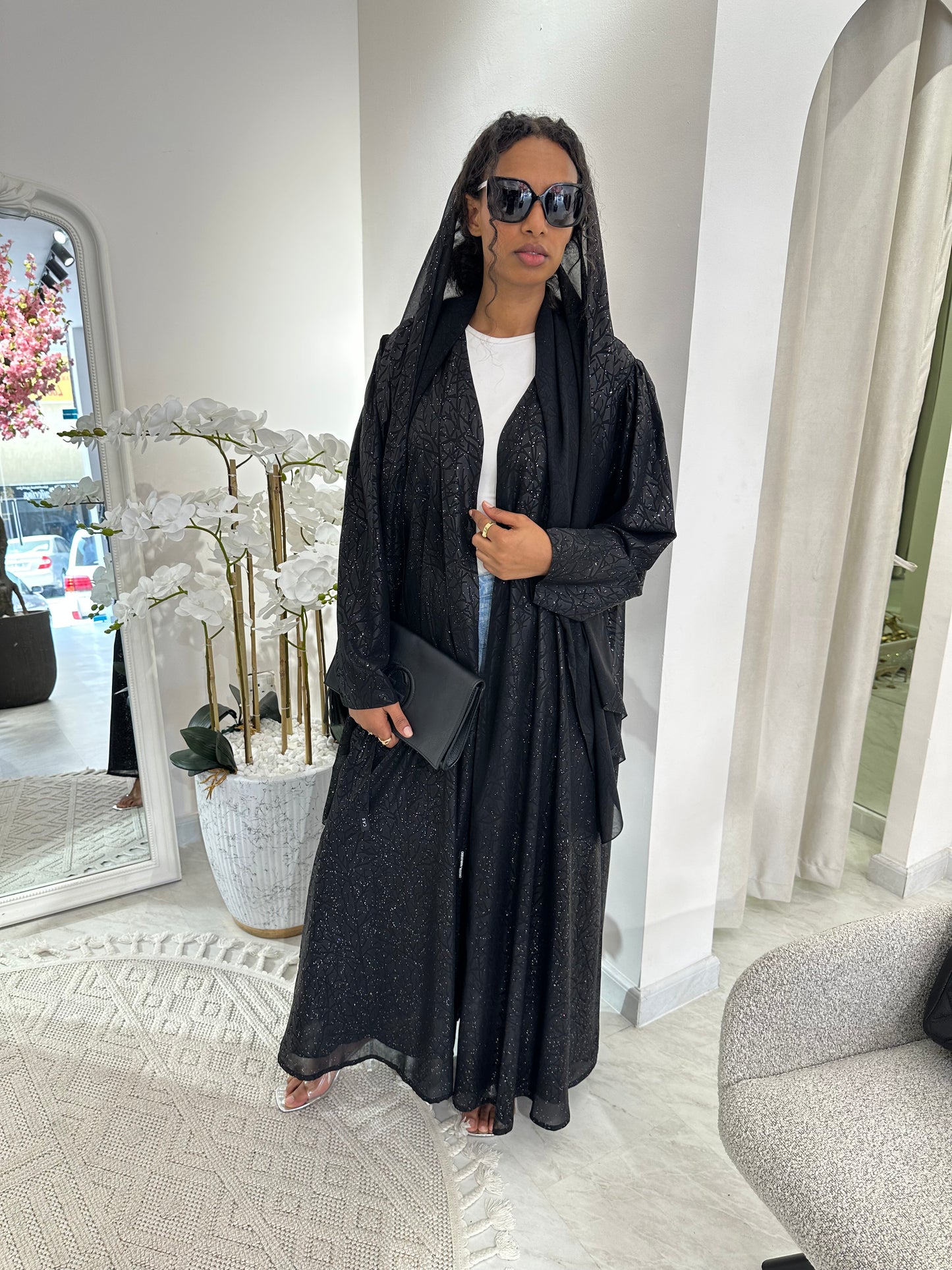 C Black Summer Work Abaya 28