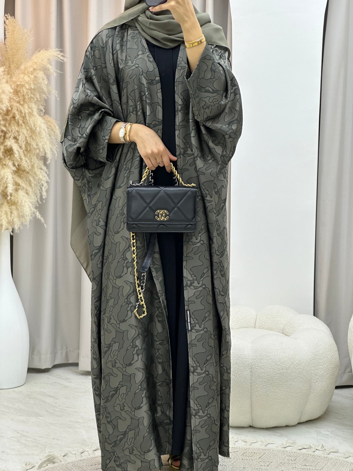 C 0159-02 Army Camo Bisht Abaya