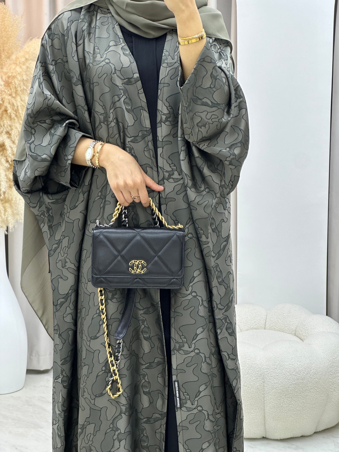 C 0159-02 Army Camo Bisht Abaya