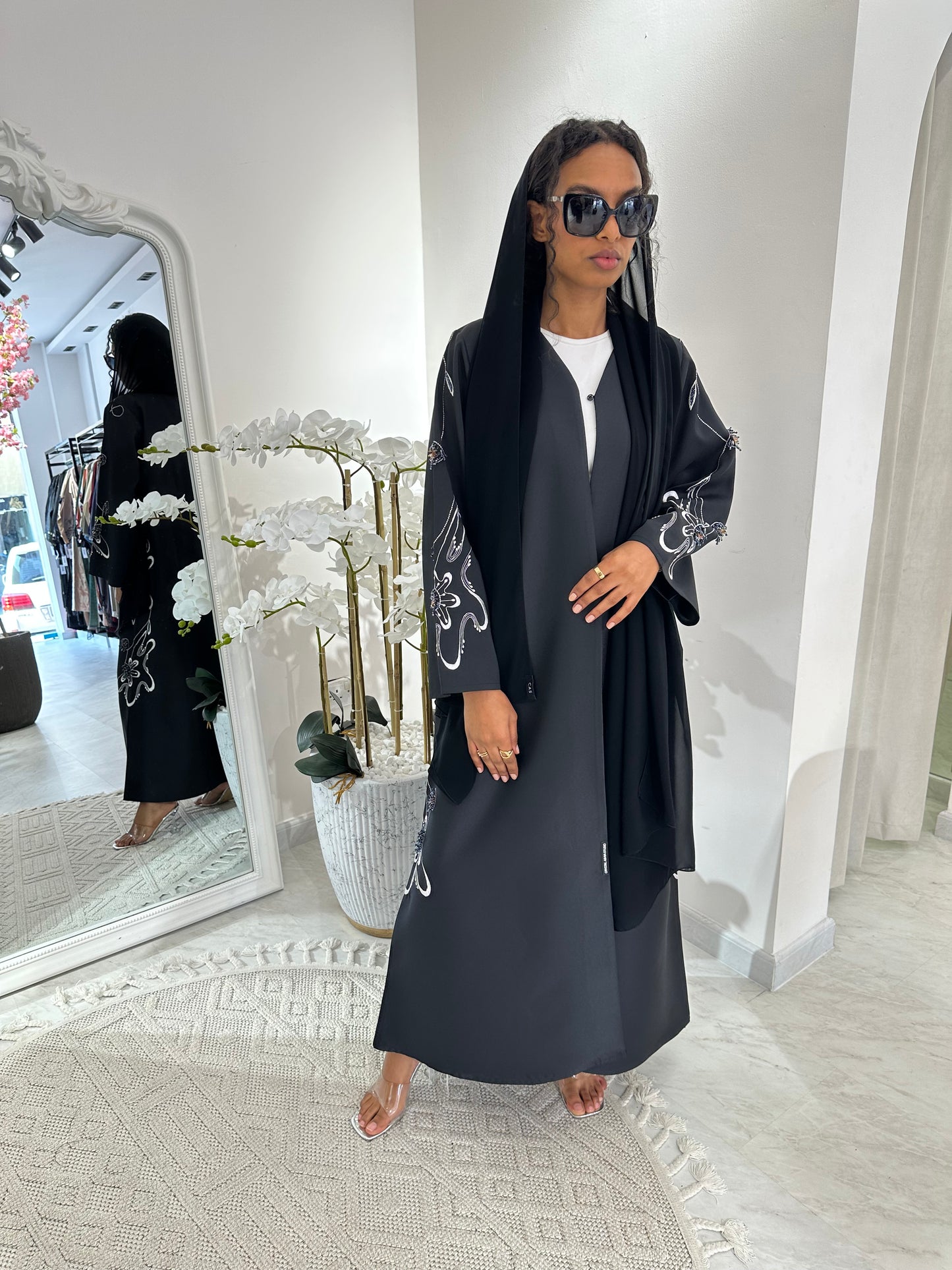 C Black Summer Work Abaya 31