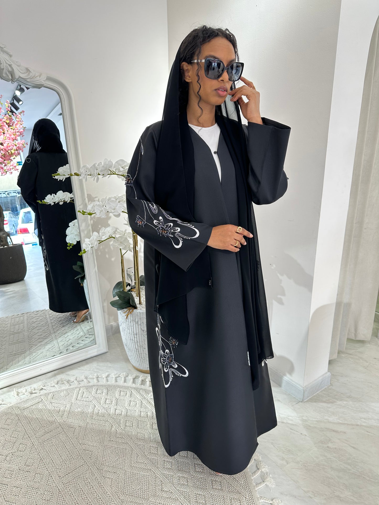 C Black Summer Work Abaya 31