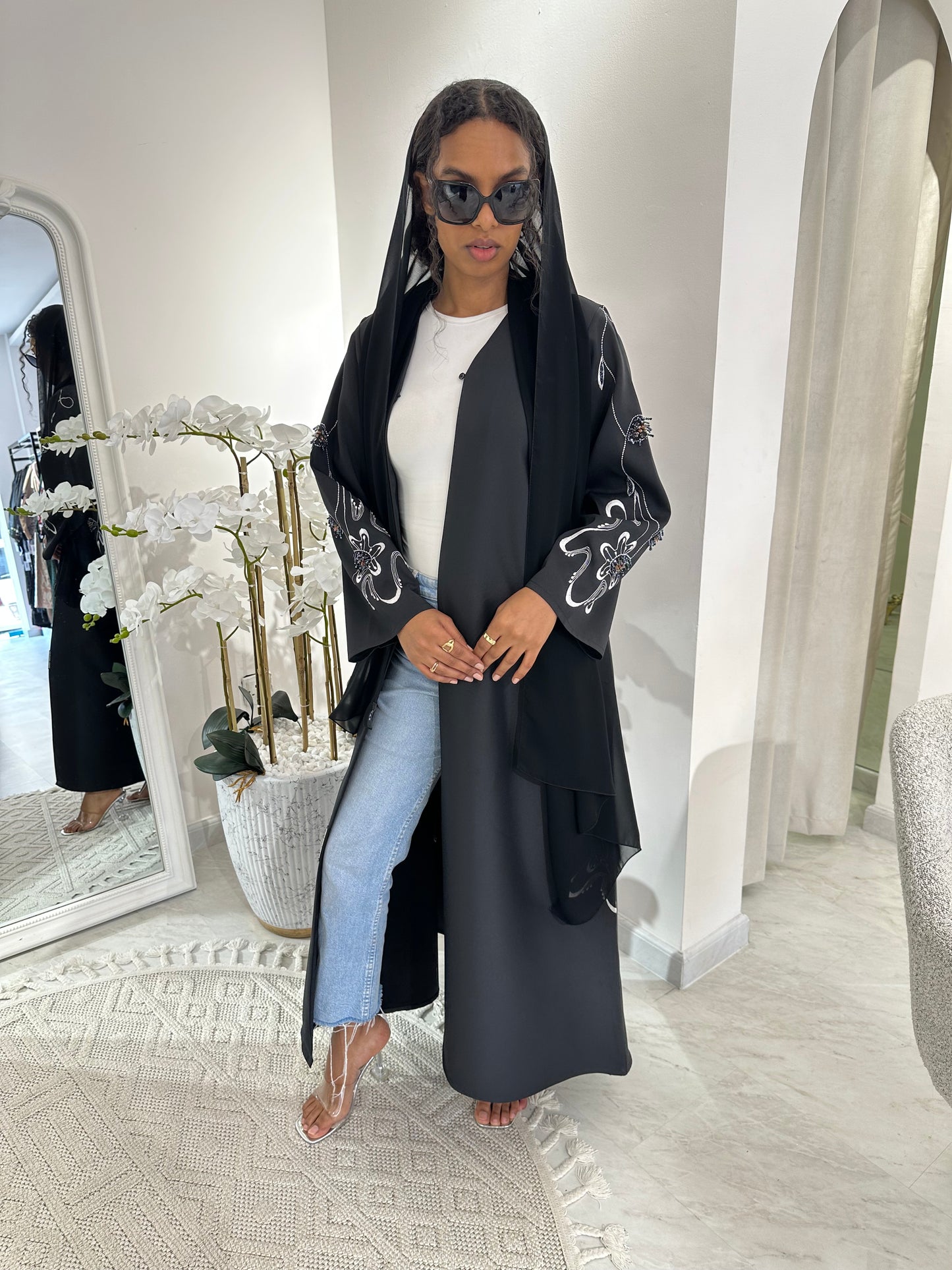 C Black Summer Work Abaya 31