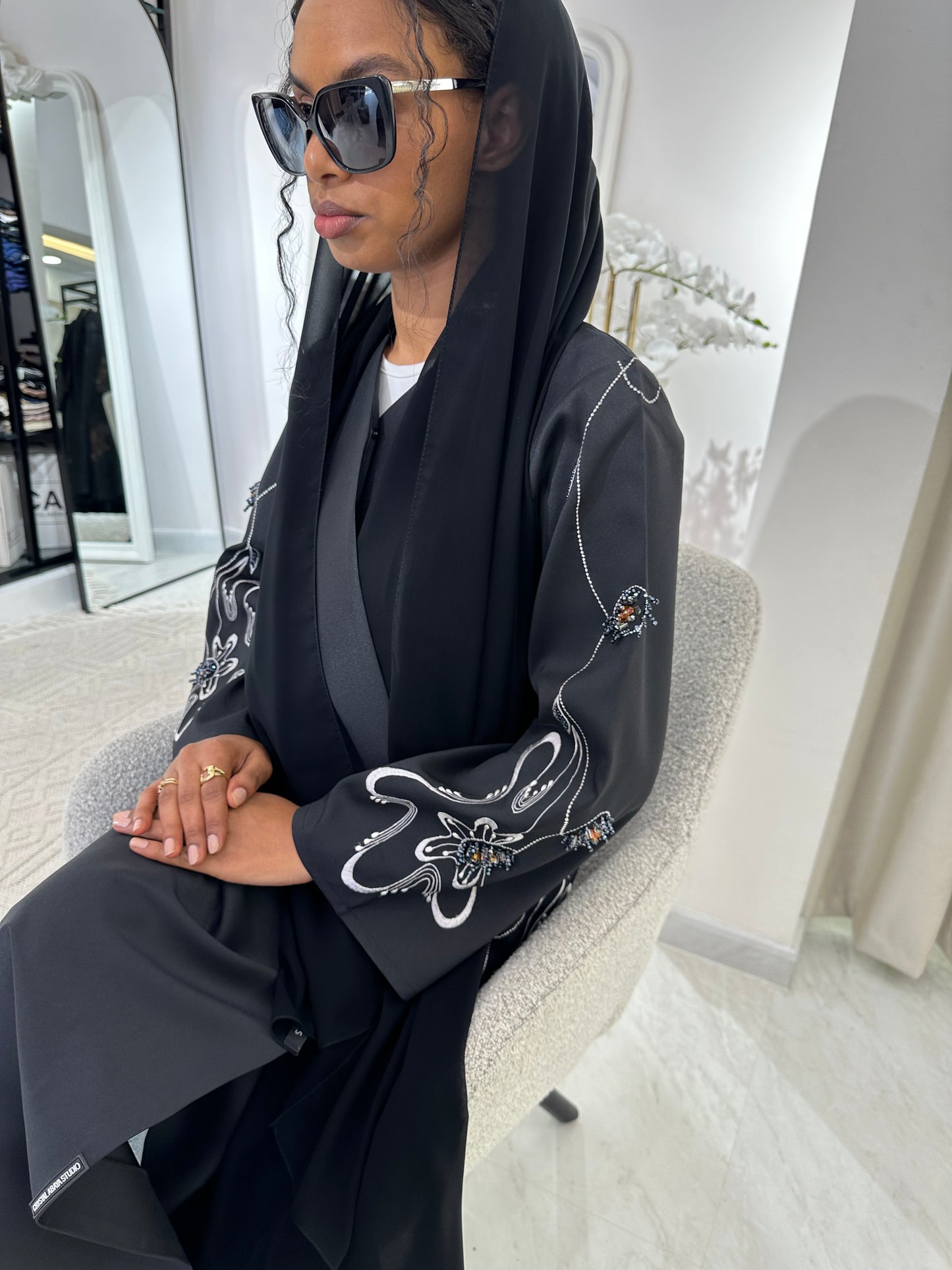 C Black Summer Work Abaya 31