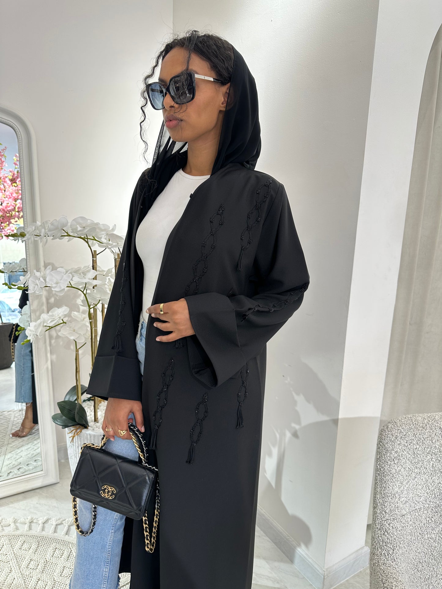 C Black Summer Work Abaya 32