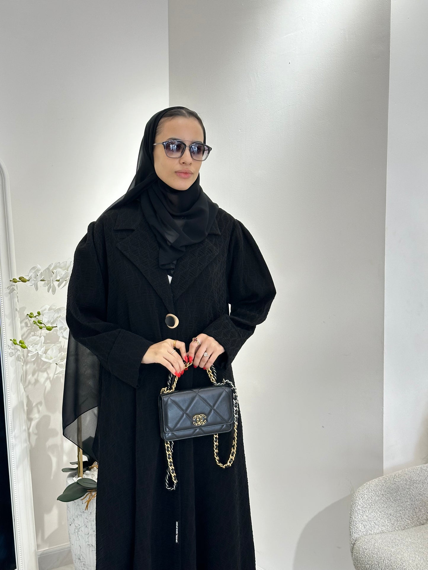 C 0350 Black Abaya