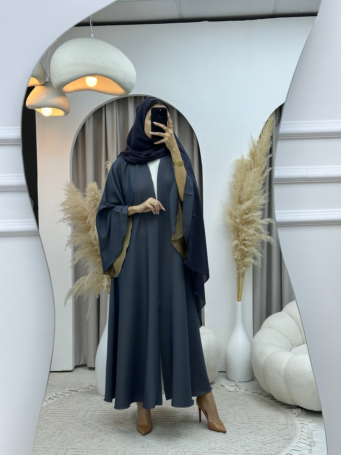 C Light Blue Kloosh Duotone Abaya