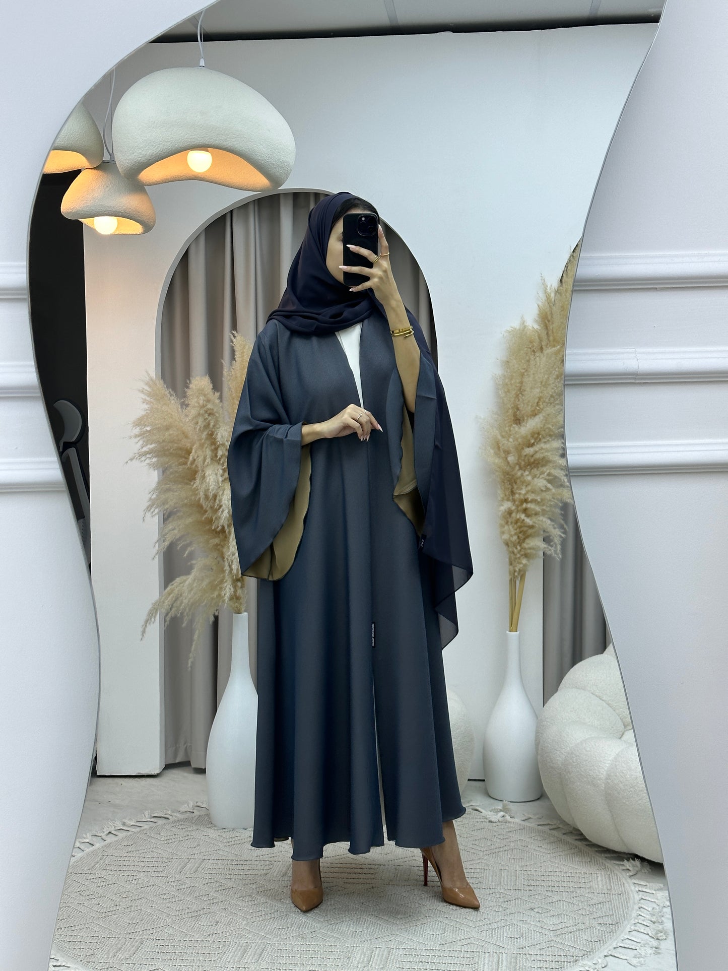 C Light Blue Kloosh Duotone Abaya