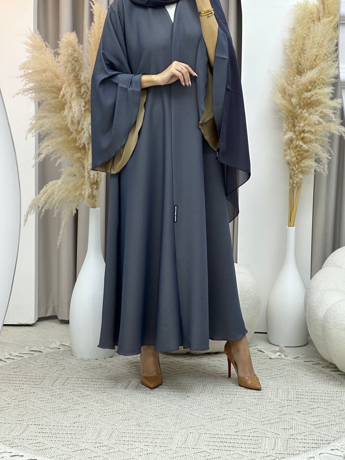 C Light Blue Kloosh Duotone Abaya