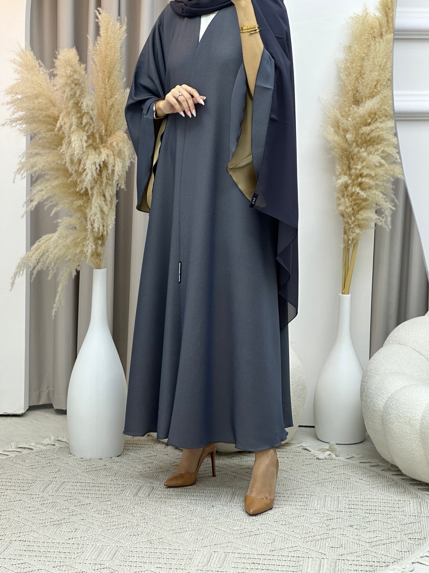 C Light Blue Kloosh Duotone Abaya