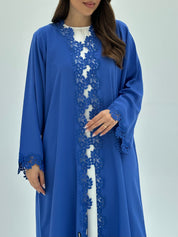 C 1816 Royal Blue Lace Abaya