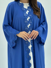 C 1816 Royal Blue Lace Abaya