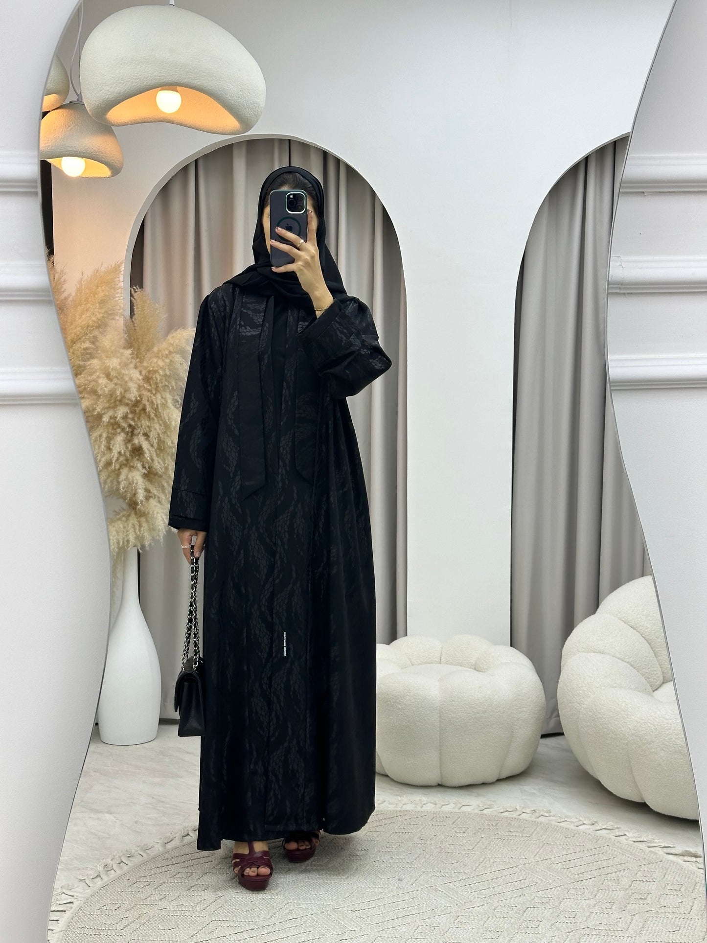 C 0161-01 Barley Black Abaya