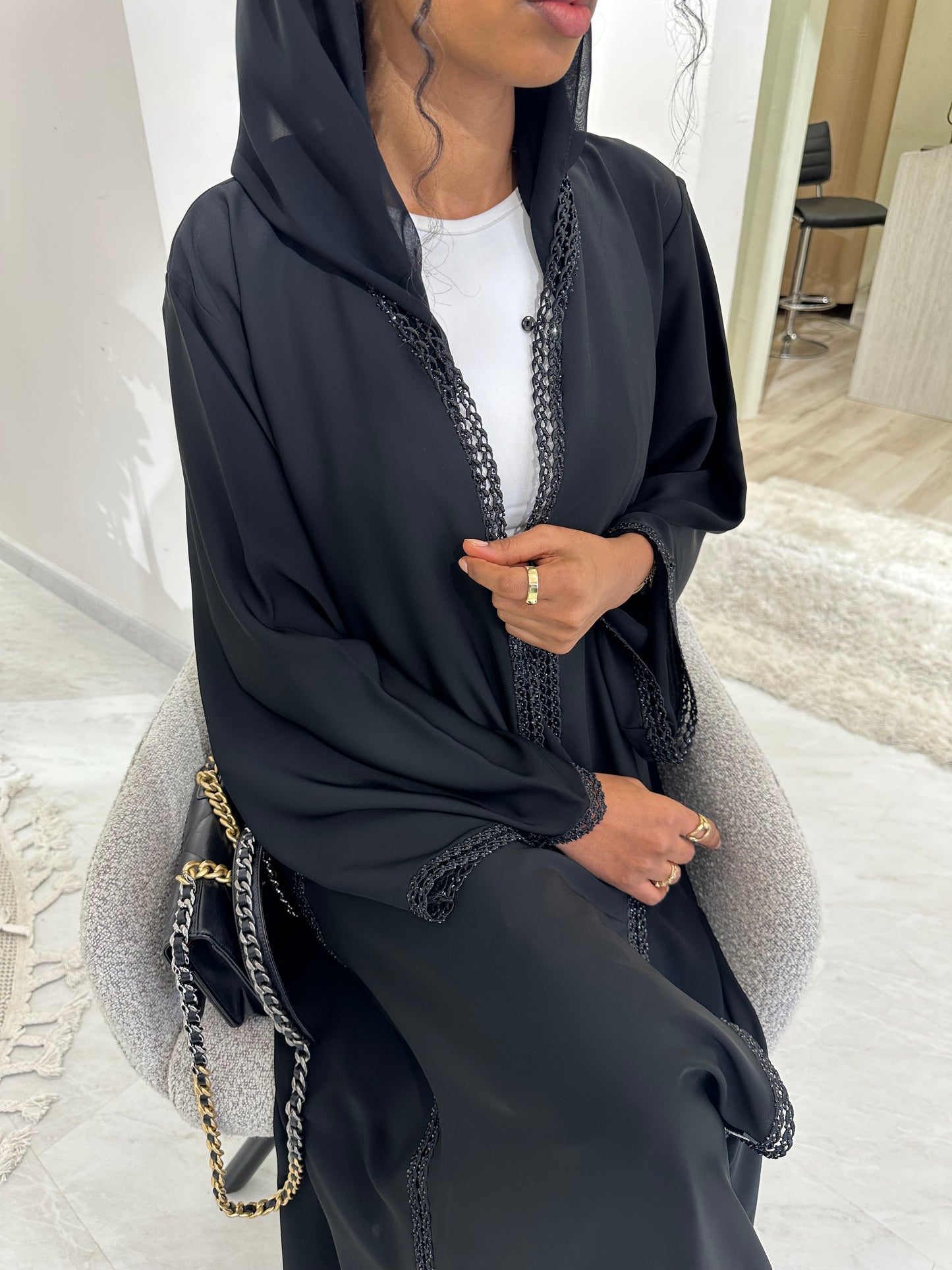 C Black Summer Work Abaya 37