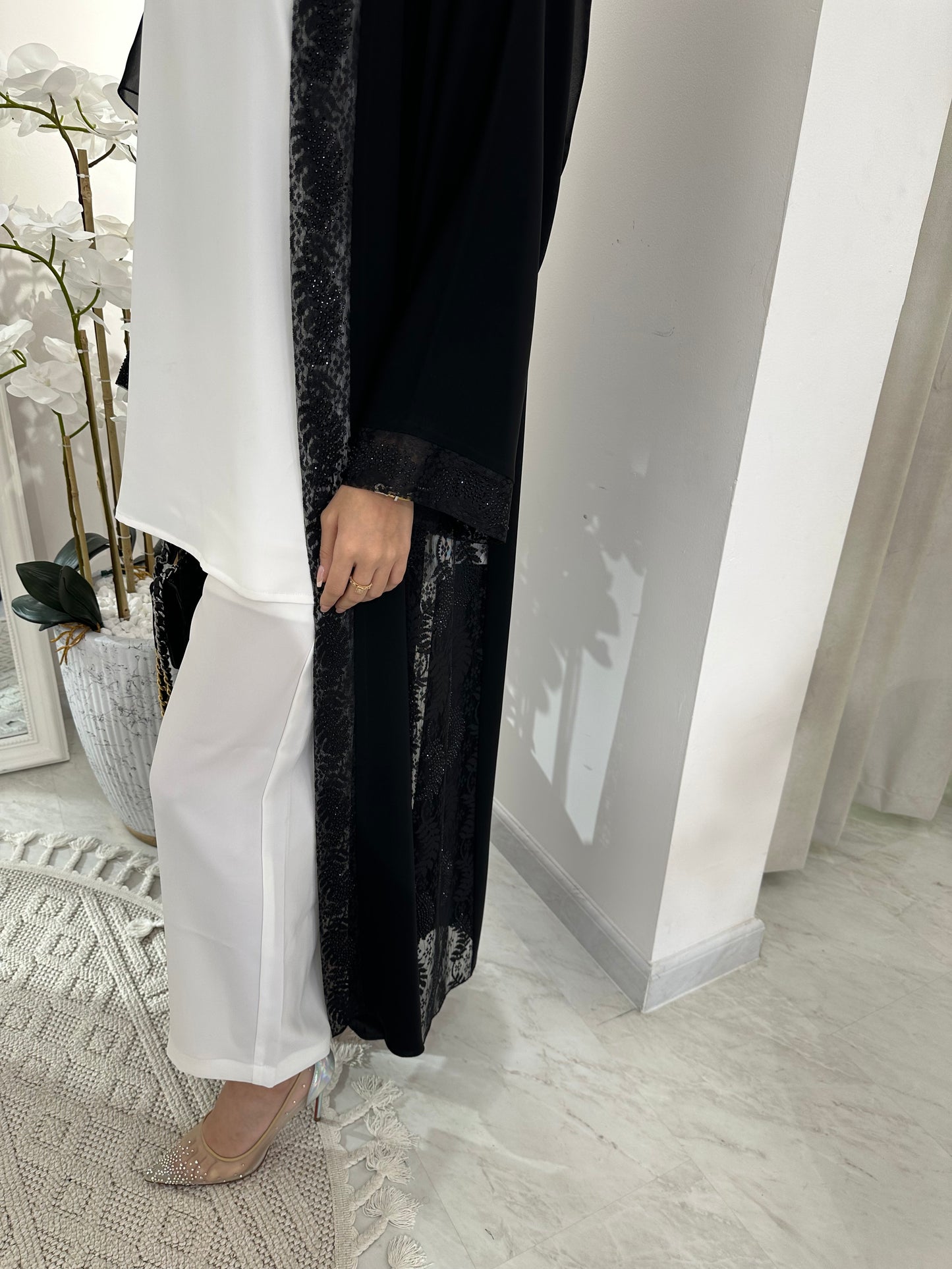 C Black Summer Eid Abaya 01