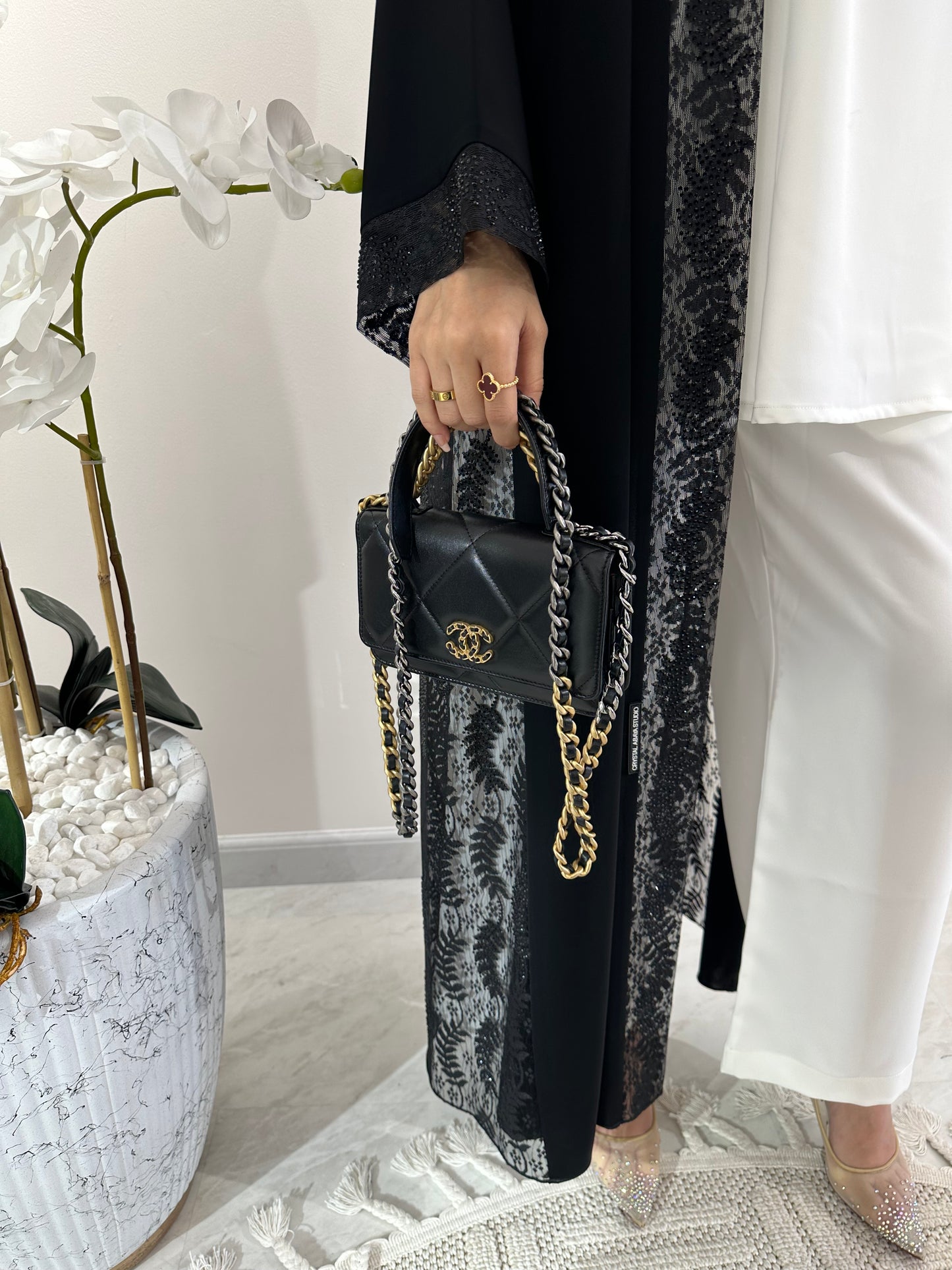 C Black Summer Eid Abaya 01