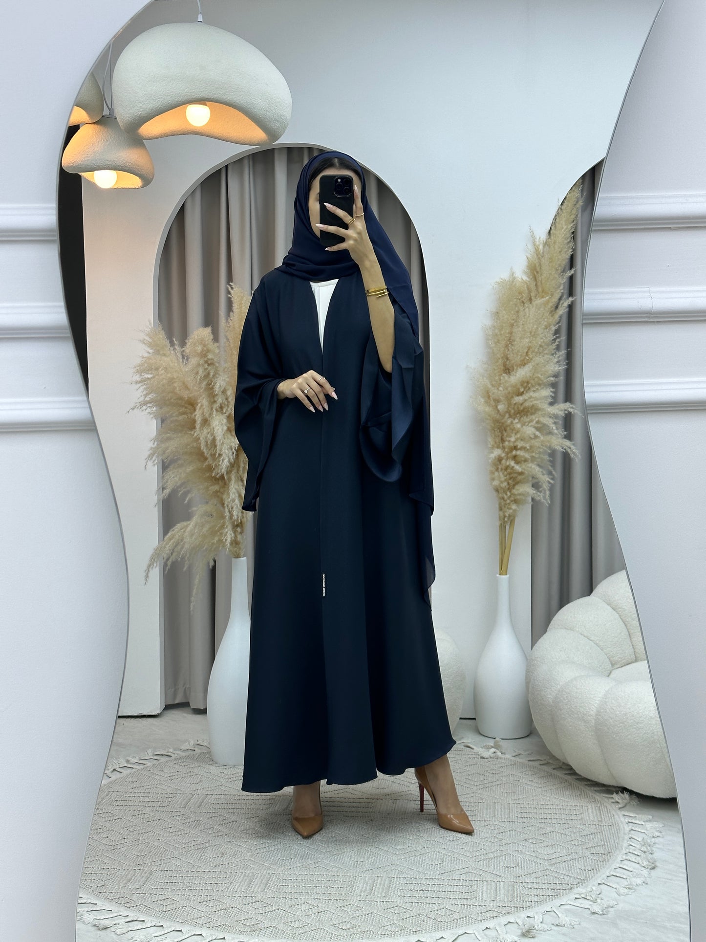 C RTW Navy Blue Kloosh Duotone Abaya