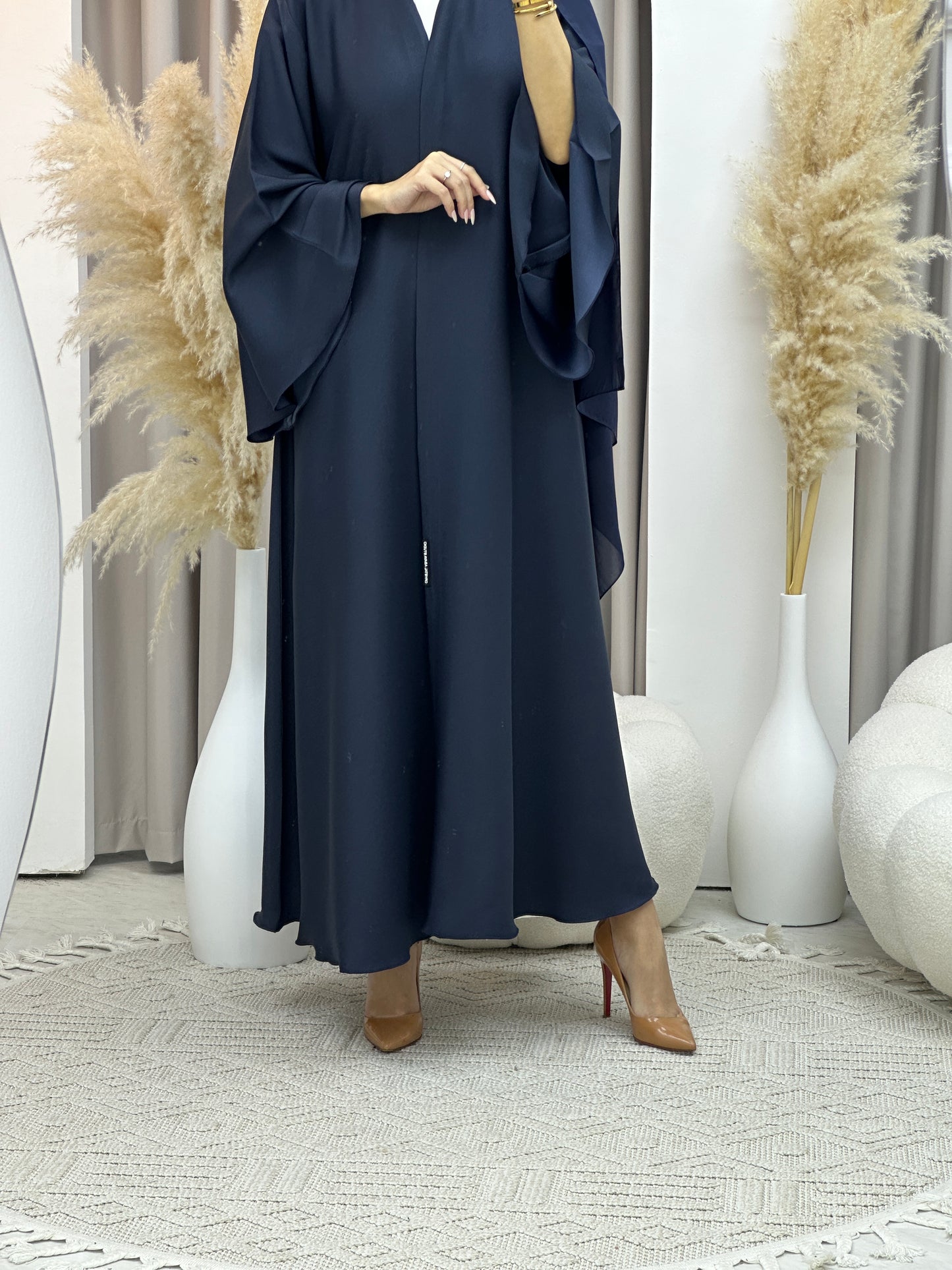 C RTW Navy Blue Kloosh Duotone Abaya