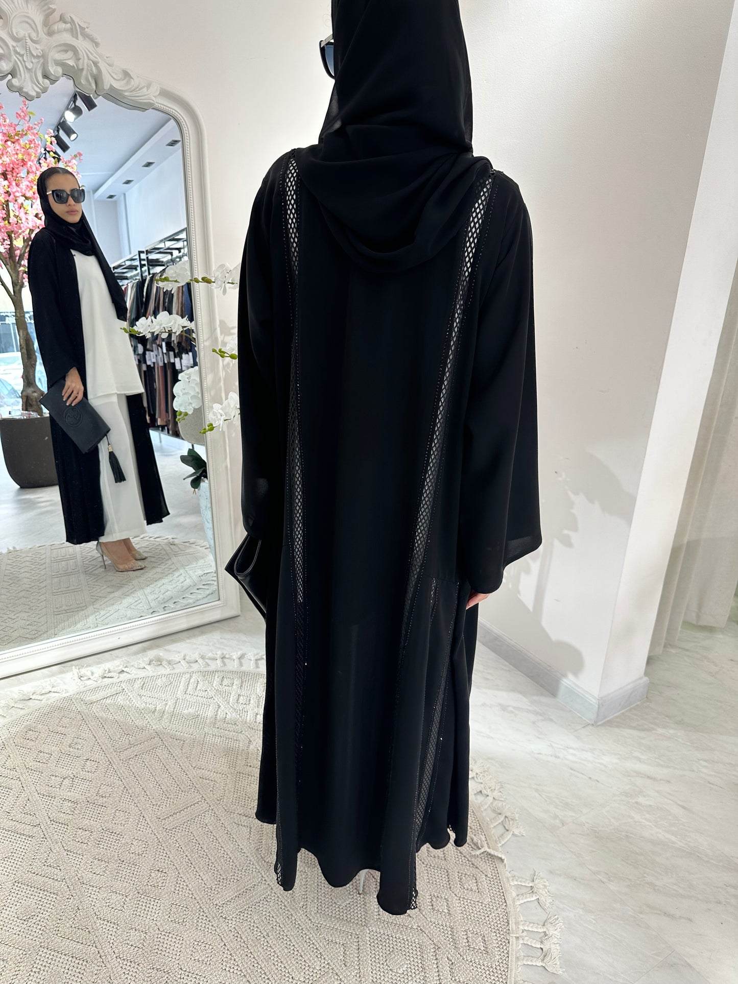 C Black Summer Eid Abaya 03