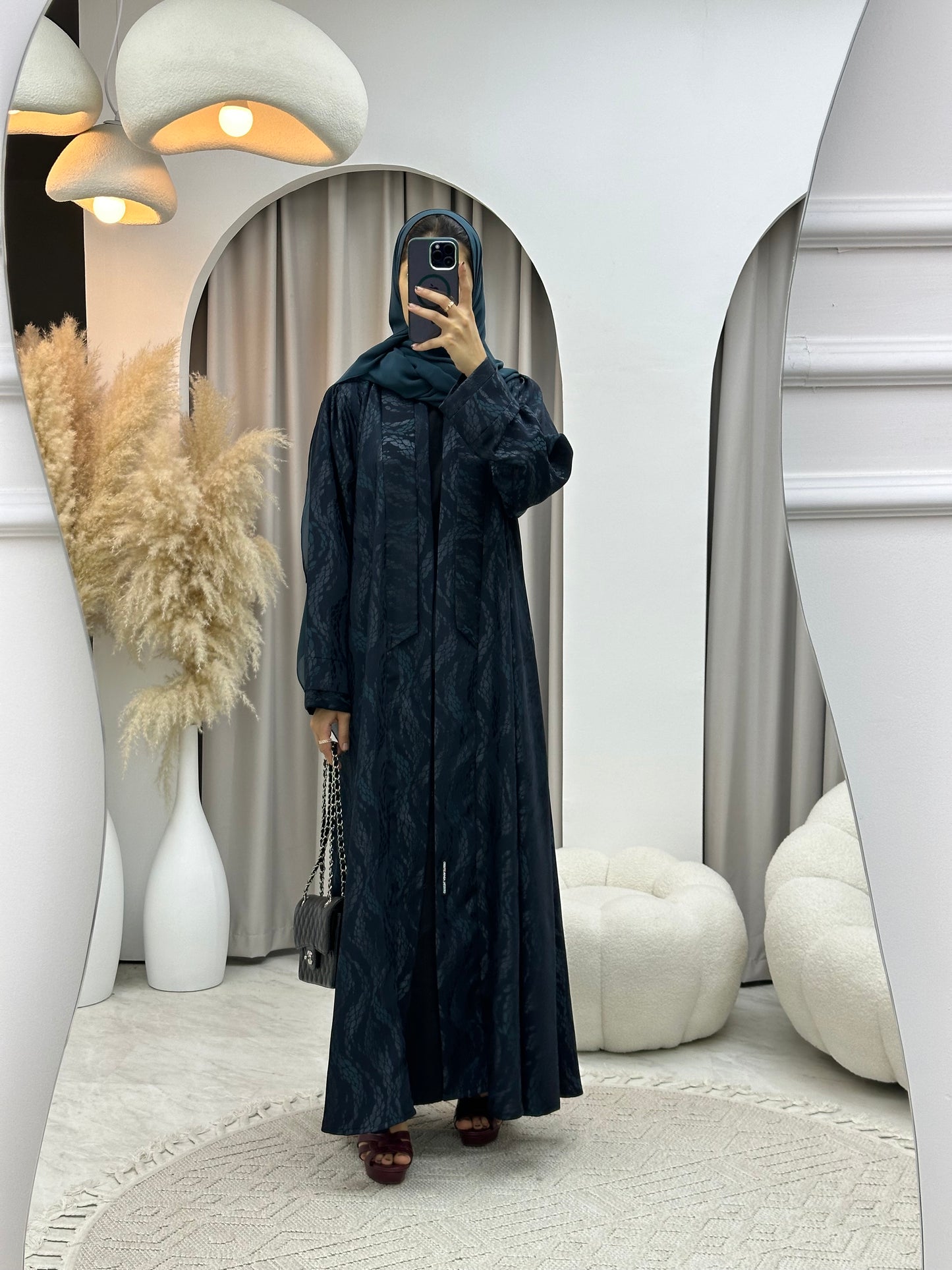 C 0161-04 Barley Turquoise Abaya