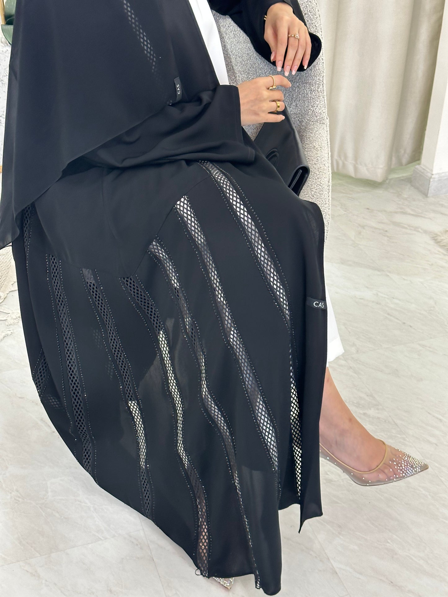 C Black Summer Eid Abaya 03