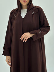 C 1821 Deep Brown Abaya