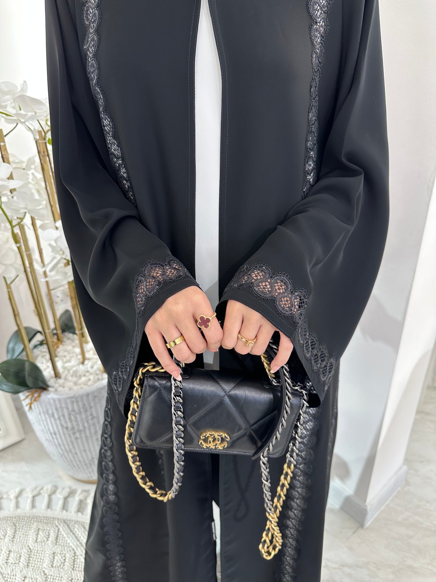 C Black Summer Eid Abaya 07