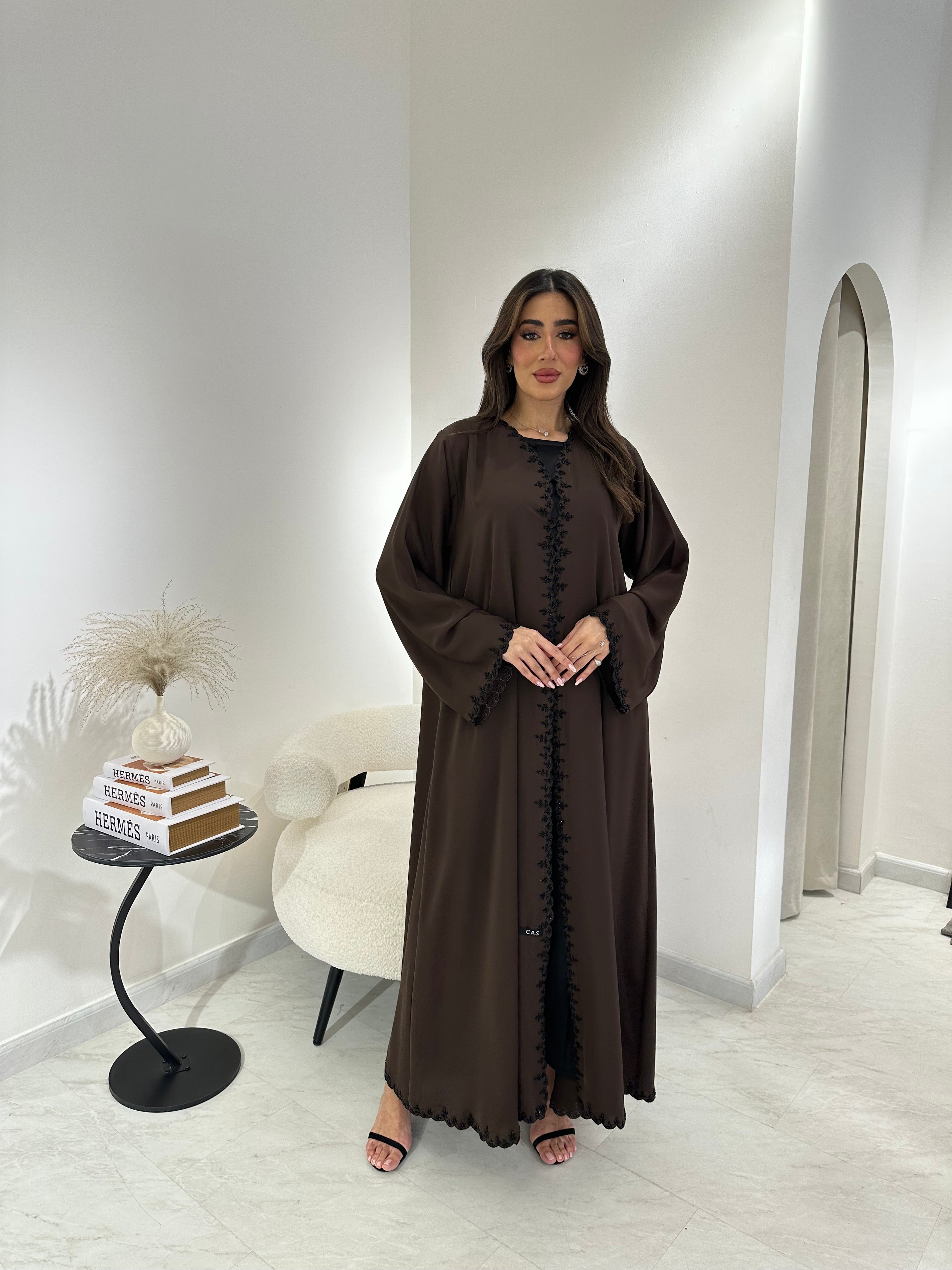 C 0419 Brown Abaya