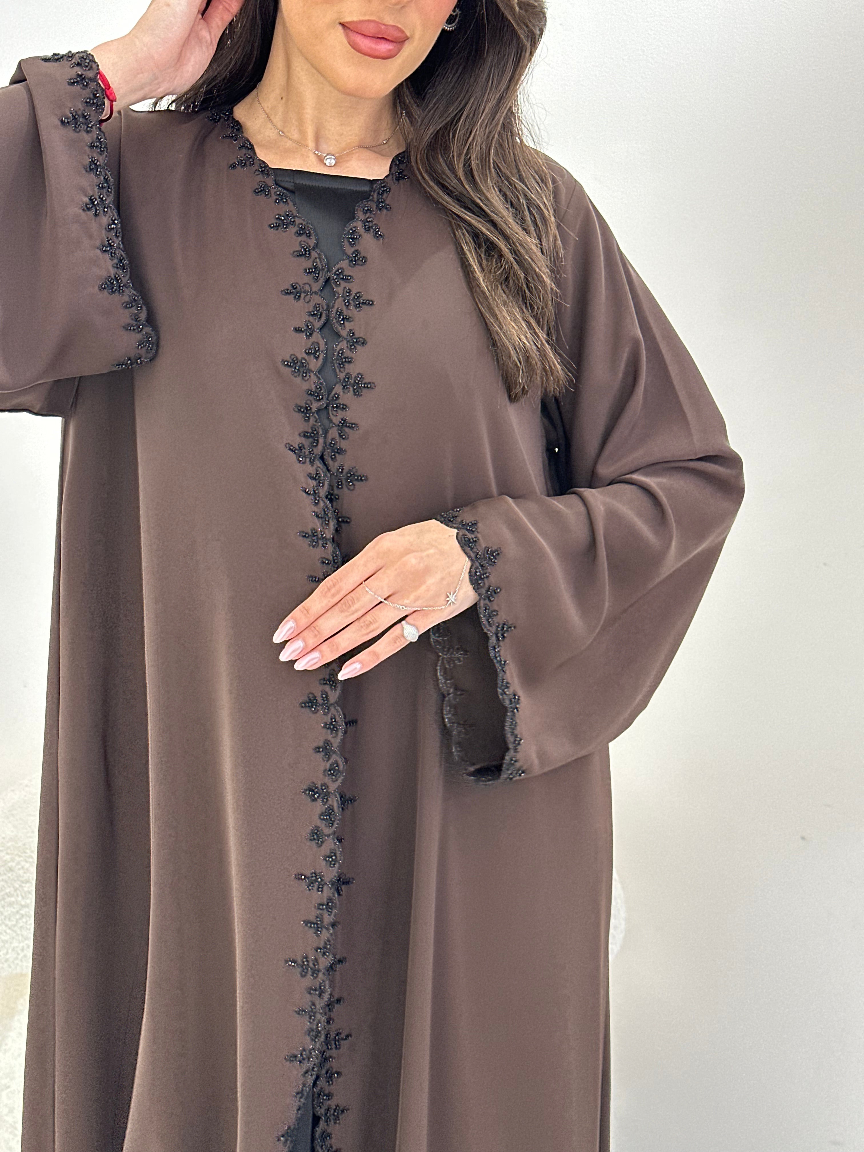 C 0419 Brown Abaya
