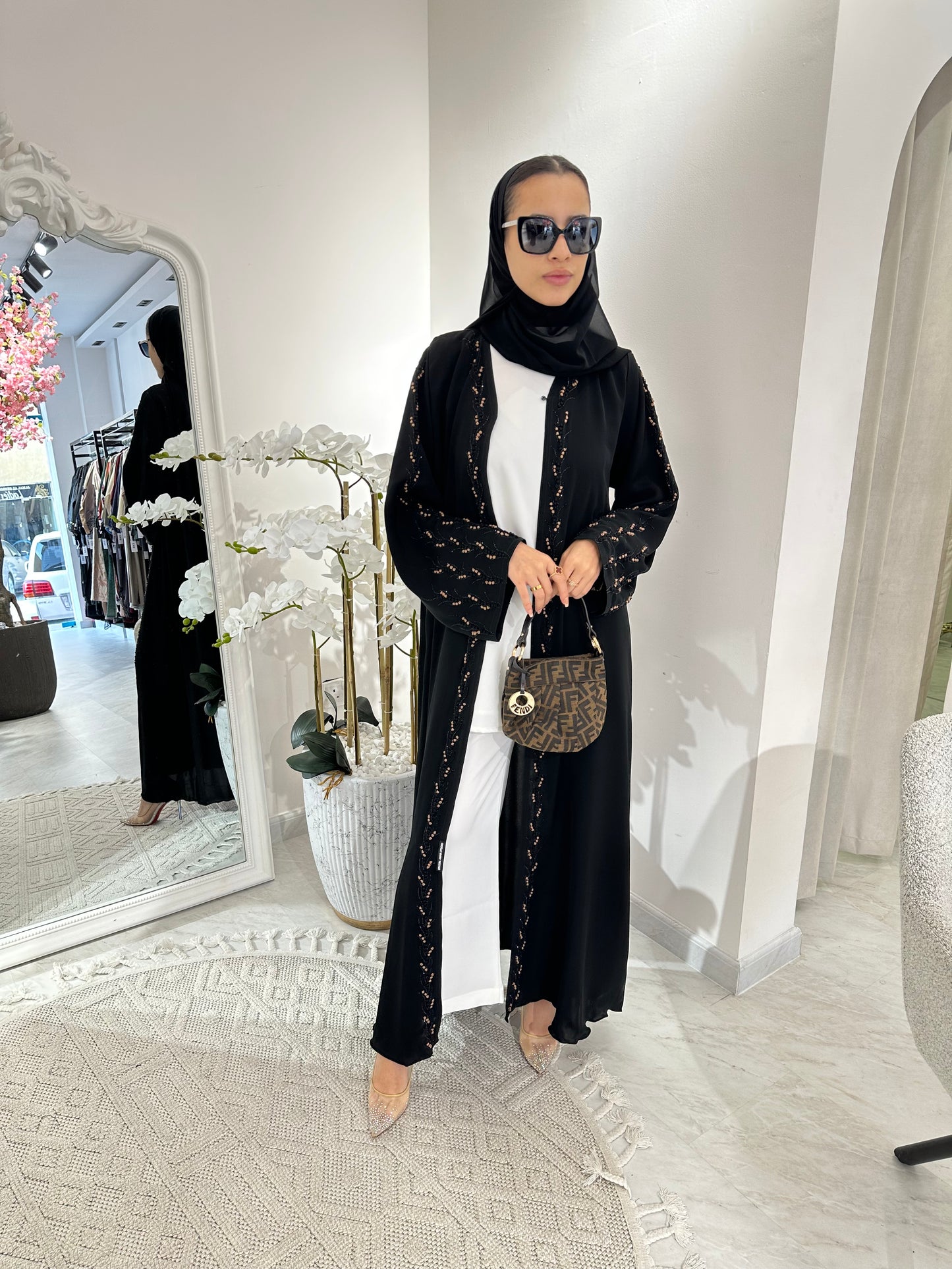 C RTW Black Summer Eid Abaya 09