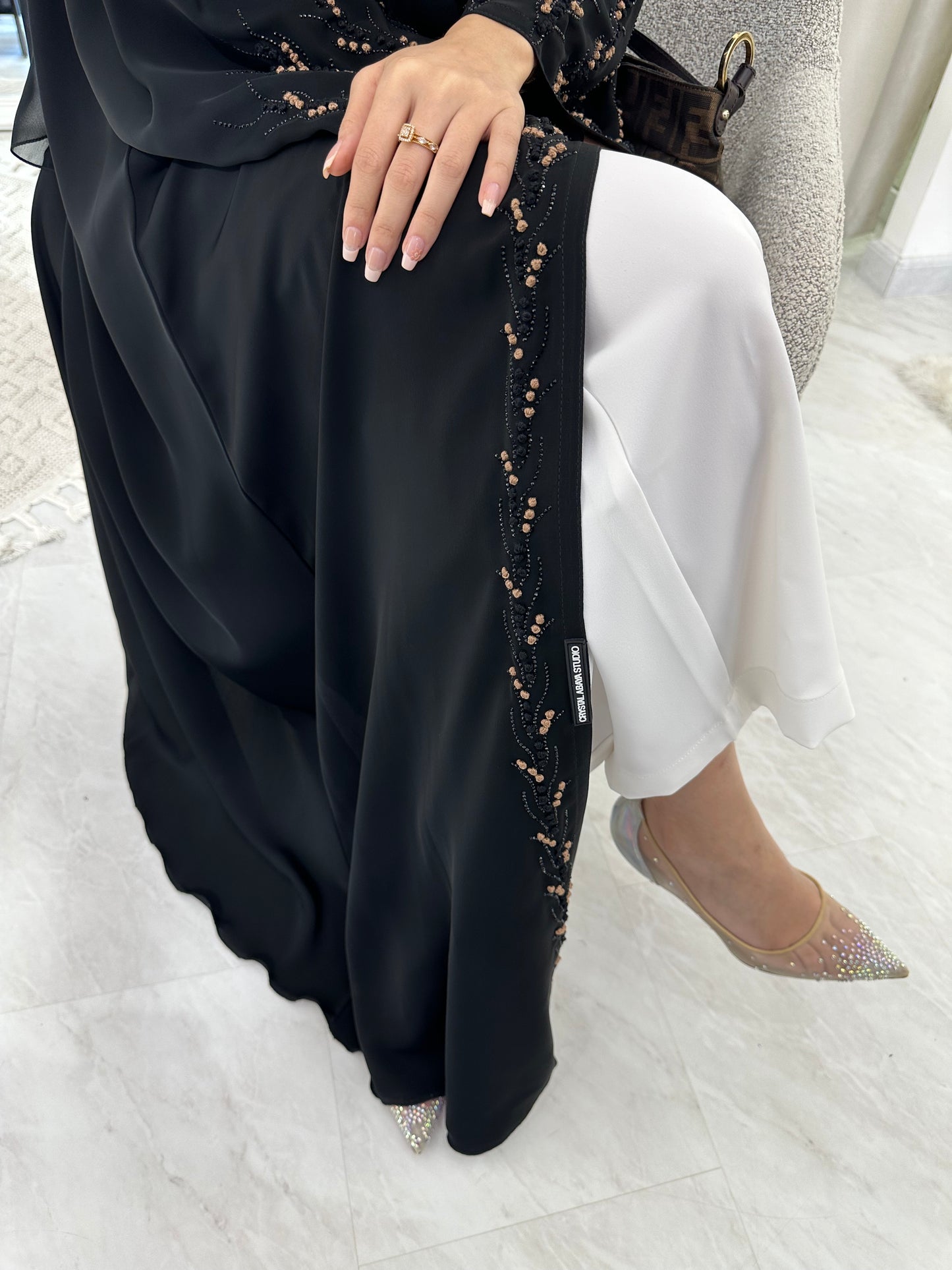 C RTW Black Summer Eid Abaya 09