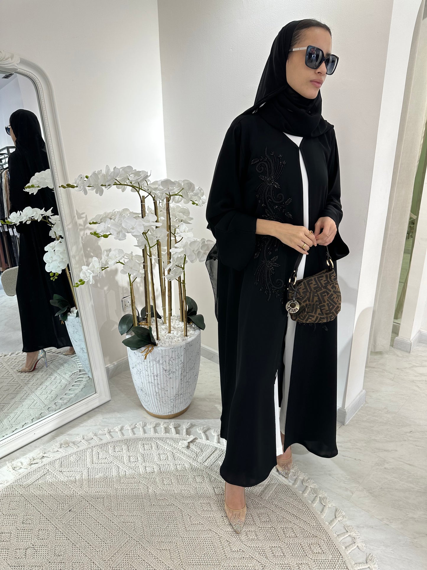 C Black Summer Eid Abaya 10