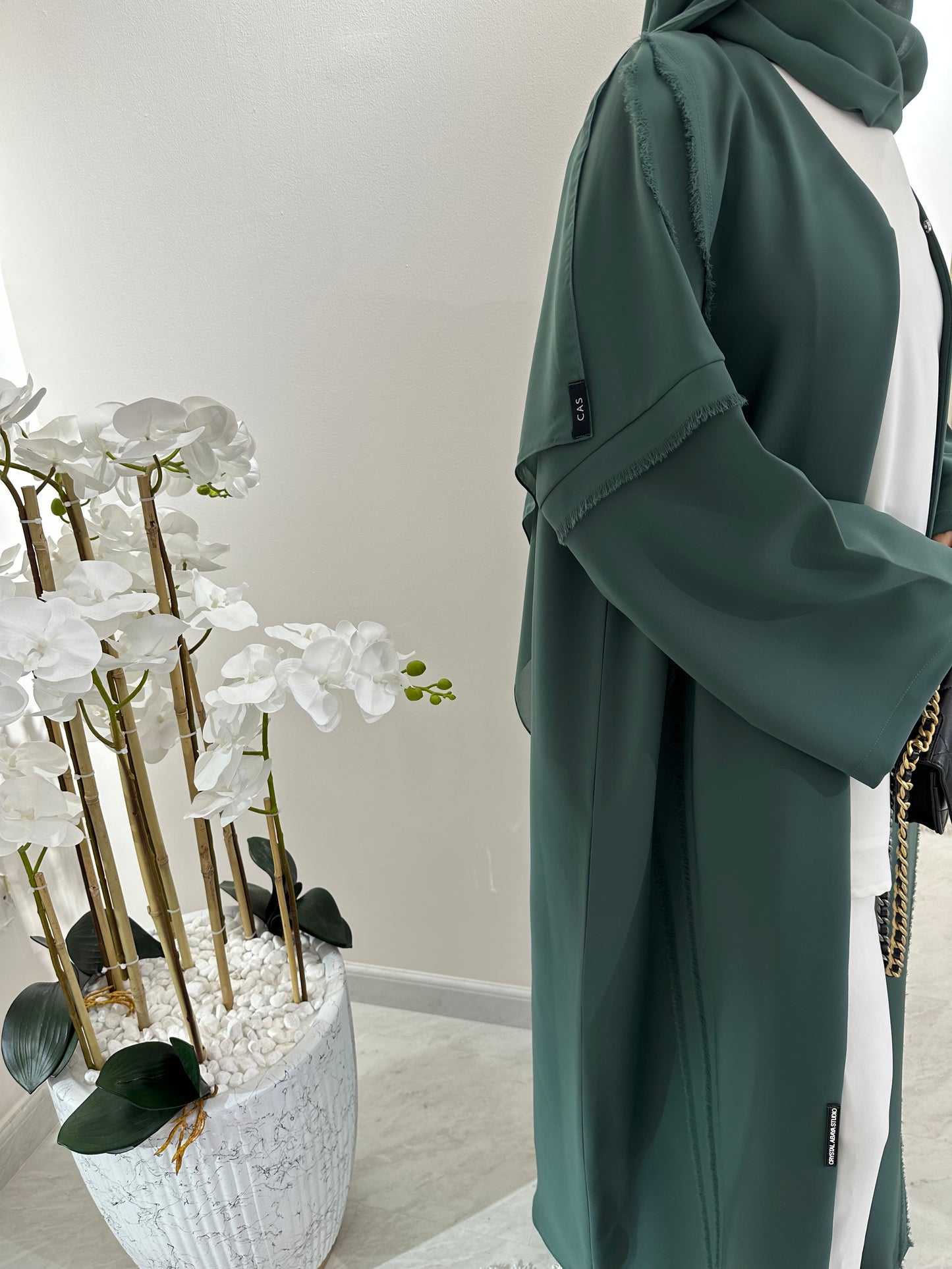 C Green Summer Eid Abaya